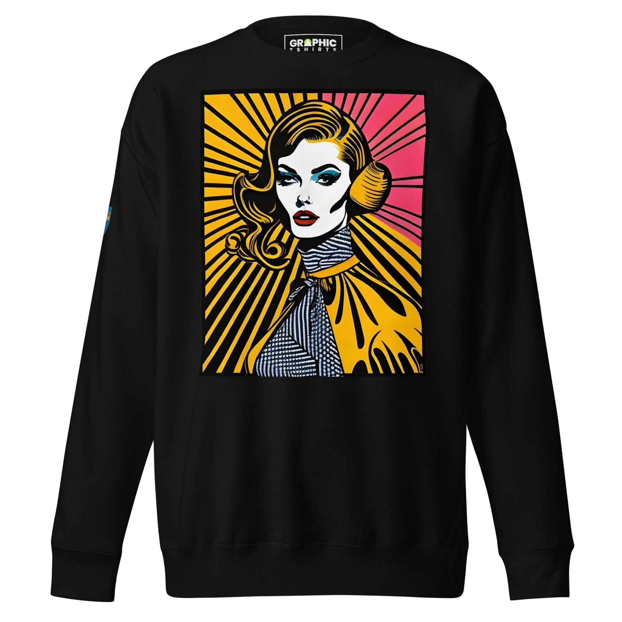 GRAPHIC T-SHIRTS Black / S Unisex Premium Sweatshirt - Swedish Vintage Fashion Series v.94