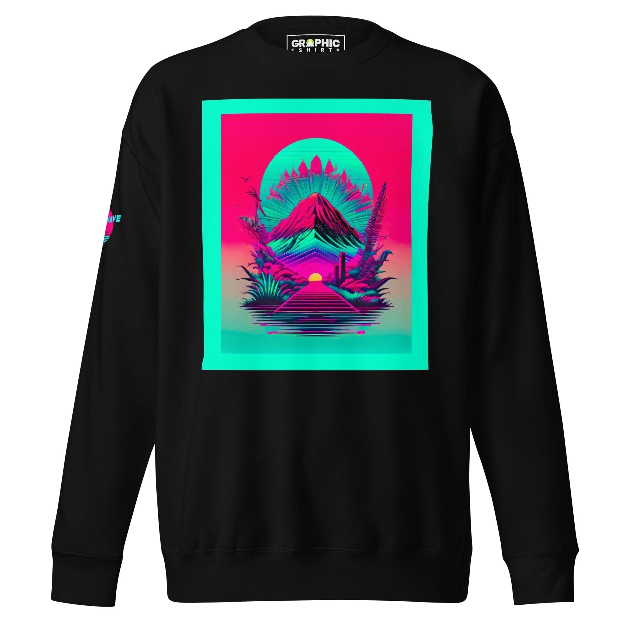 GRAPHIC T-SHIRTS Black / S Unisex Premium Sweatshirt - Vaporwave Series v.10