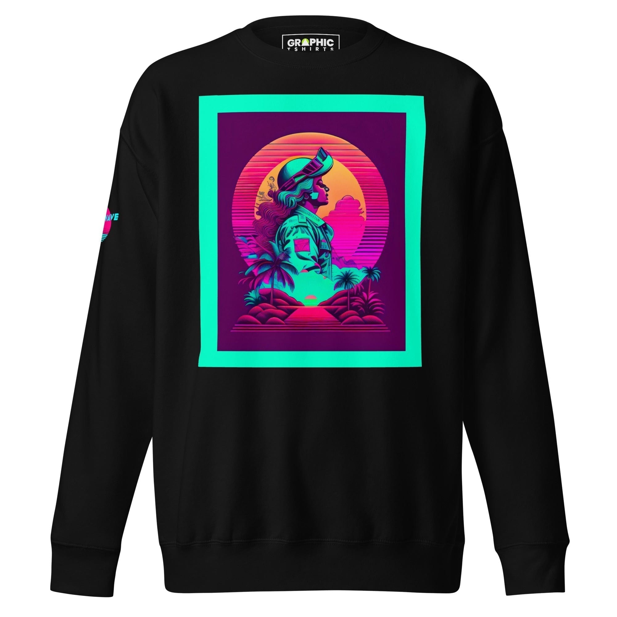 GRAPHIC T-SHIRTS Black / S Unisex Premium Sweatshirt - Vaporwave Series v.13