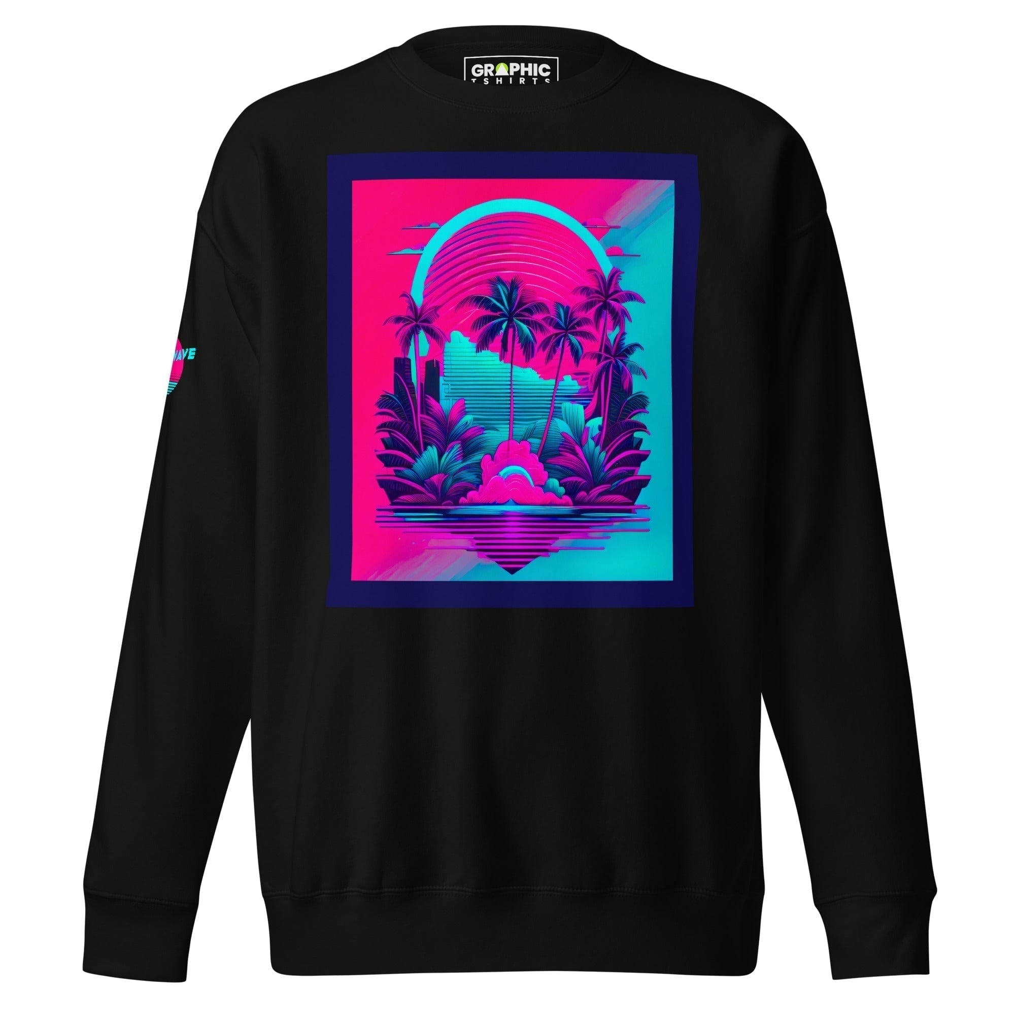 GRAPHIC T-SHIRTS Black / S Unisex Premium Sweatshirt - Vaporwave Series v.2