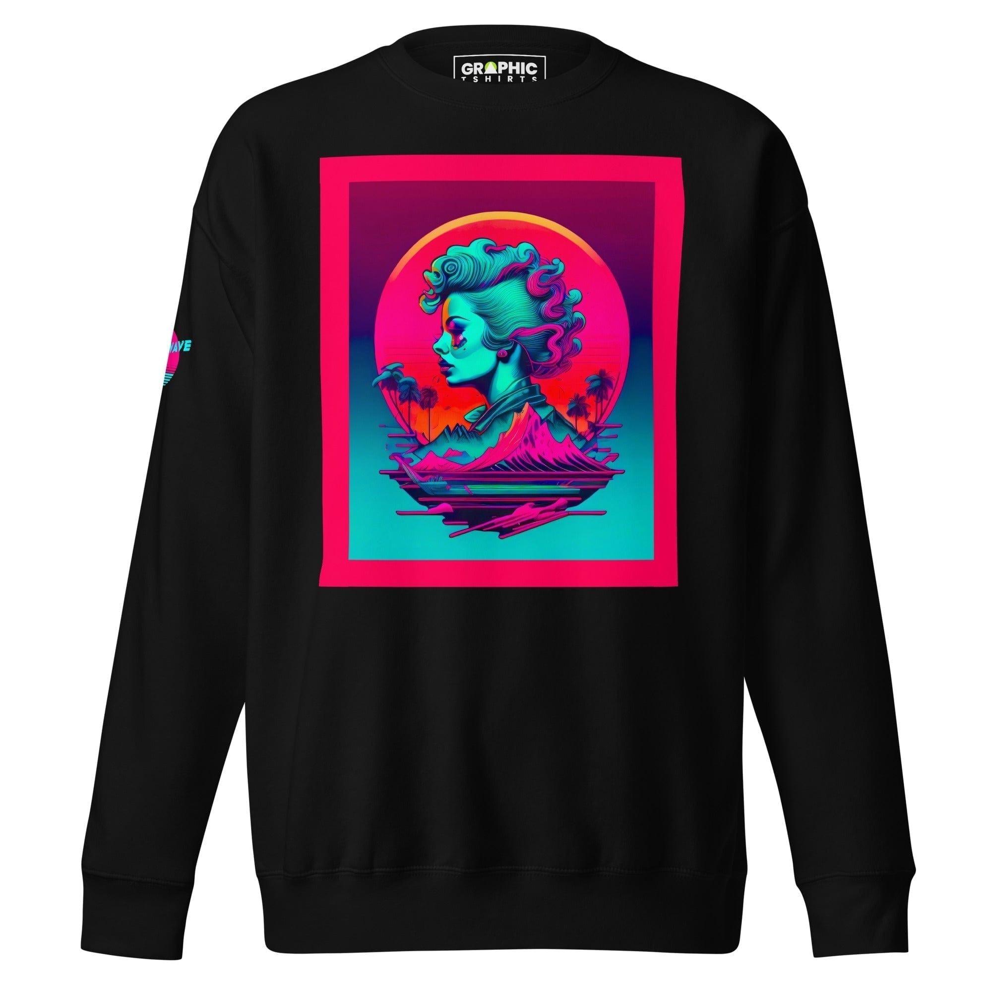 GRAPHIC T-SHIRTS Black / S Unisex Premium Sweatshirt - Vaporwave Series v.25