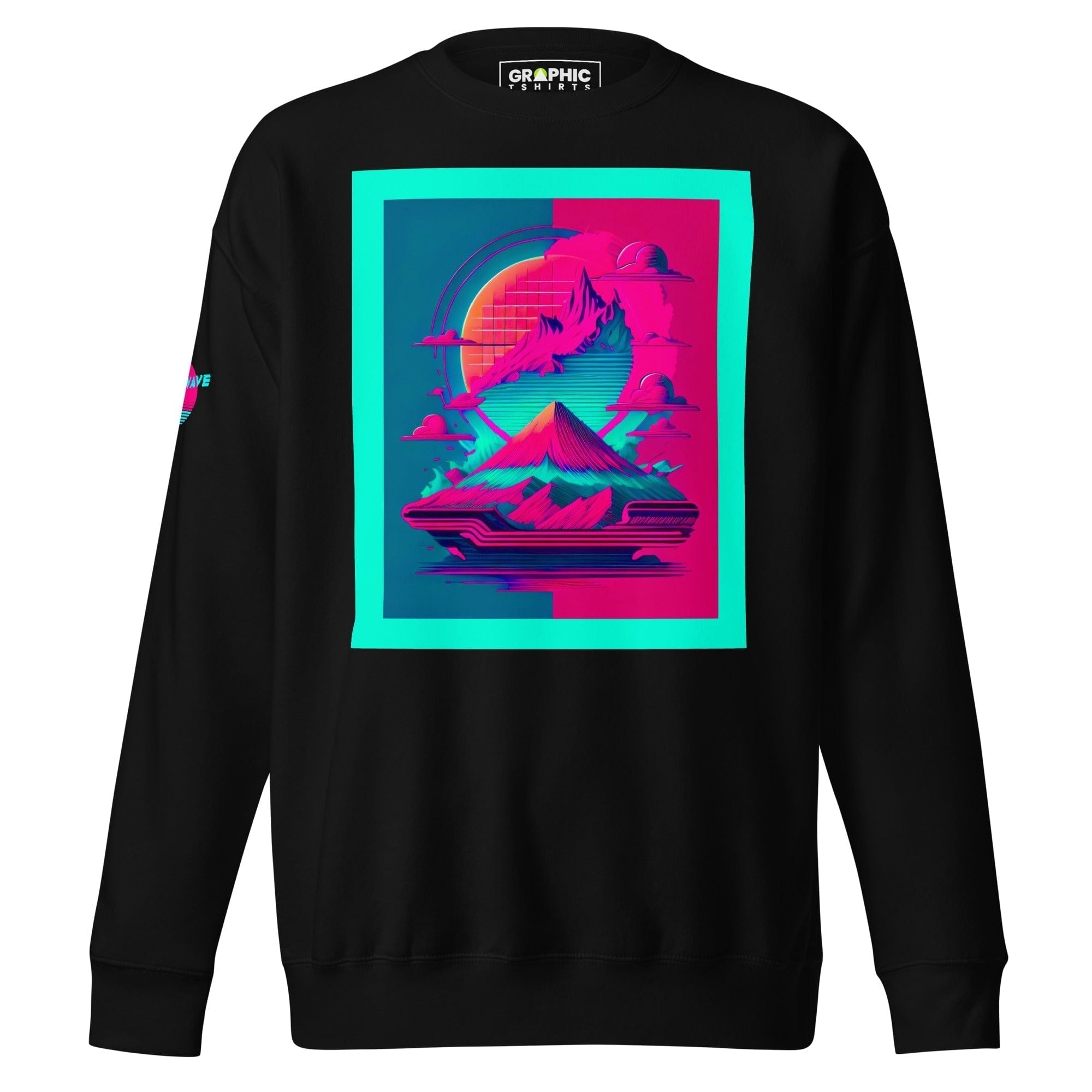 GRAPHIC T-SHIRTS Black / S Unisex Premium Sweatshirt - Vaporwave Series v.28