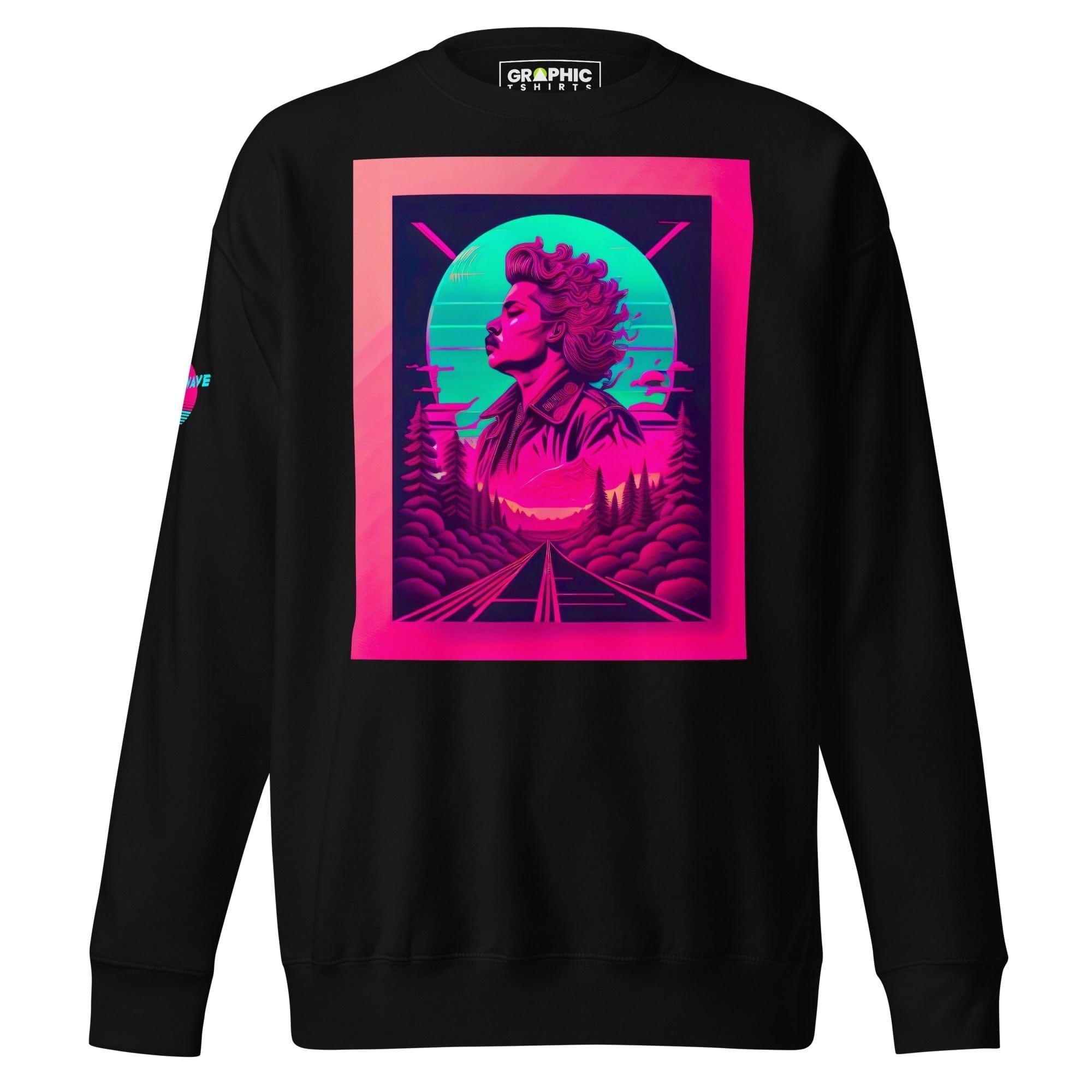 GRAPHIC T-SHIRTS Black / S Unisex Premium Sweatshirt - Vaporwave Series v.30