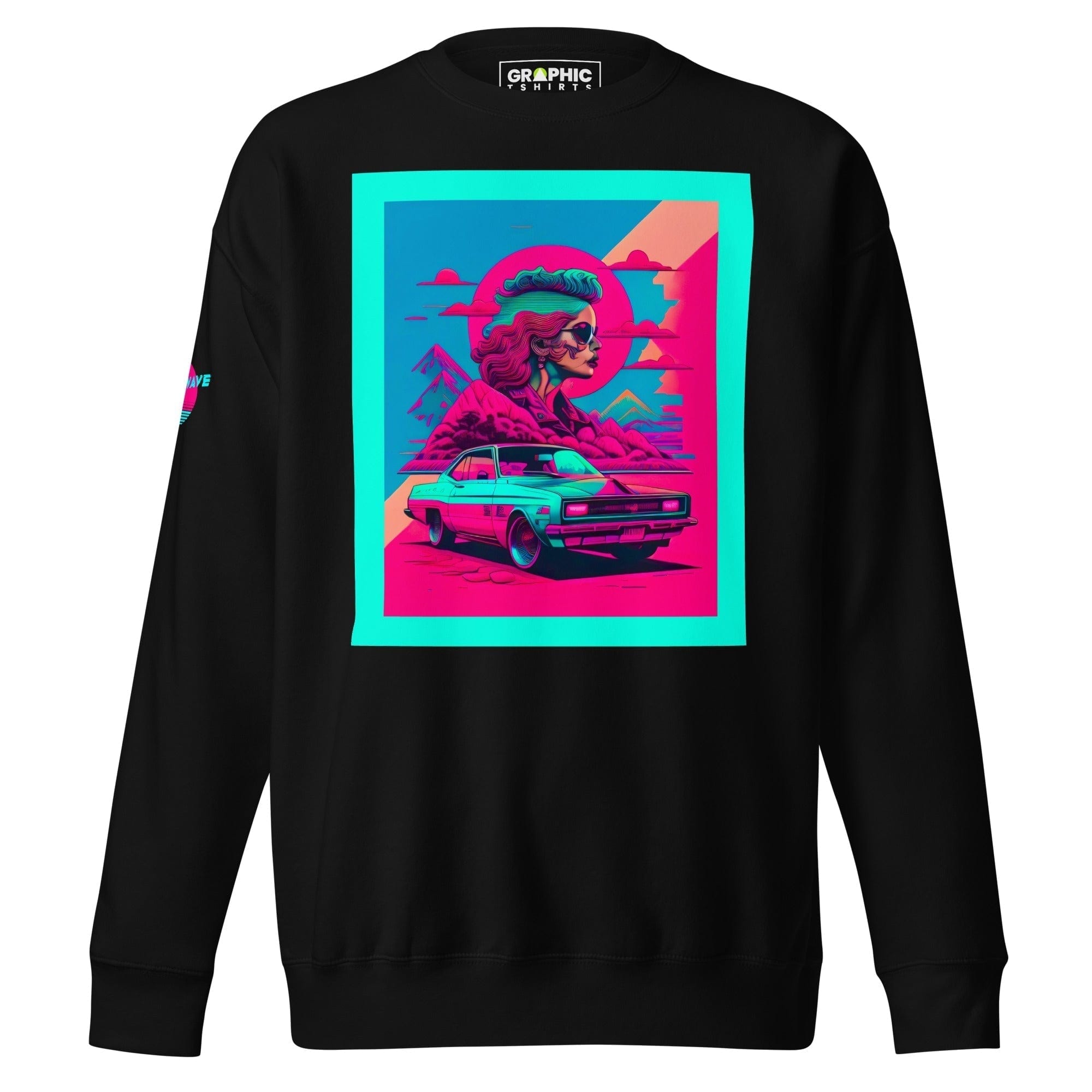 GRAPHIC T-SHIRTS Black / S Unisex Premium Sweatshirt - Vaporwave Series v.32