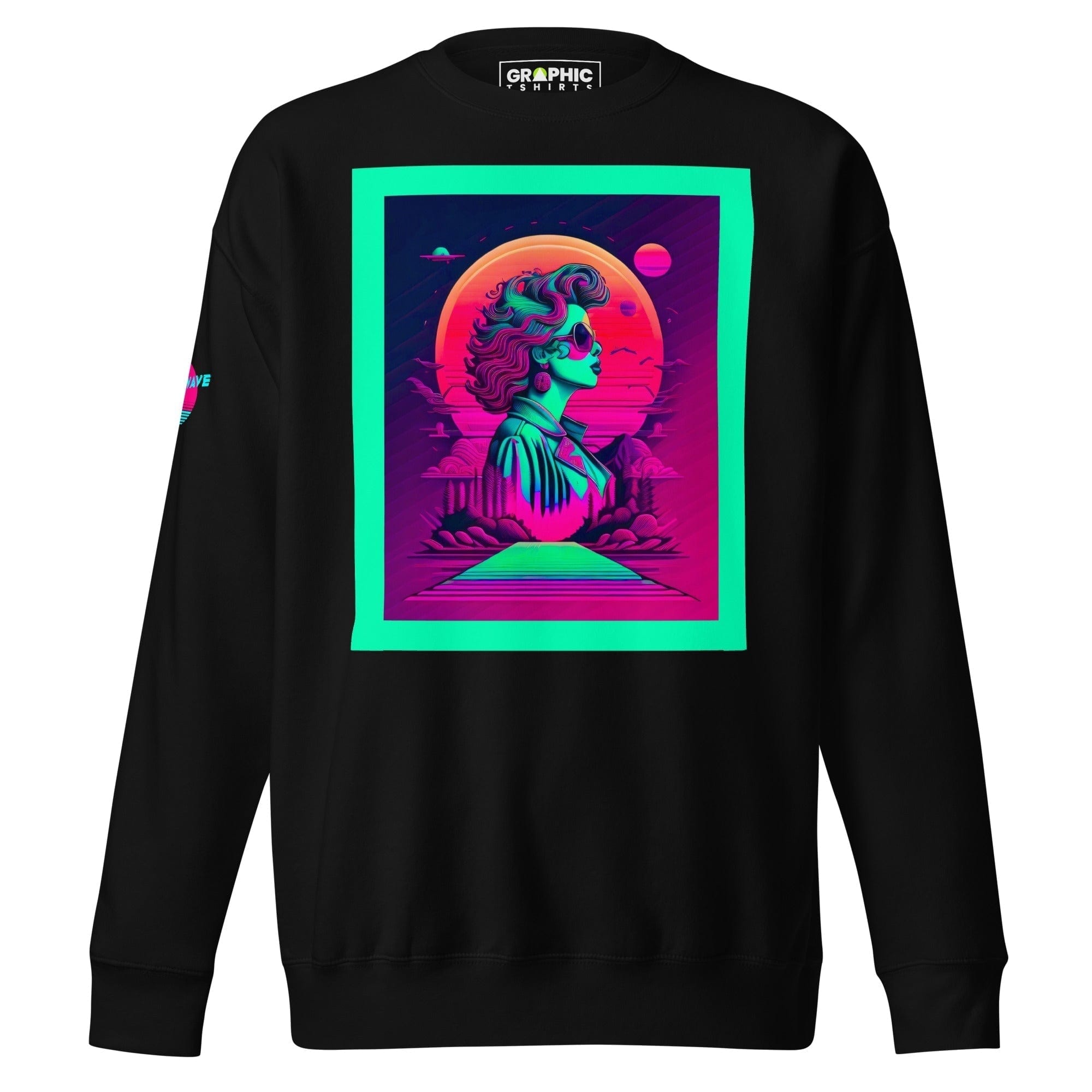 GRAPHIC T-SHIRTS Black / S Unisex Premium Sweatshirt - Vaporwave Series v.9