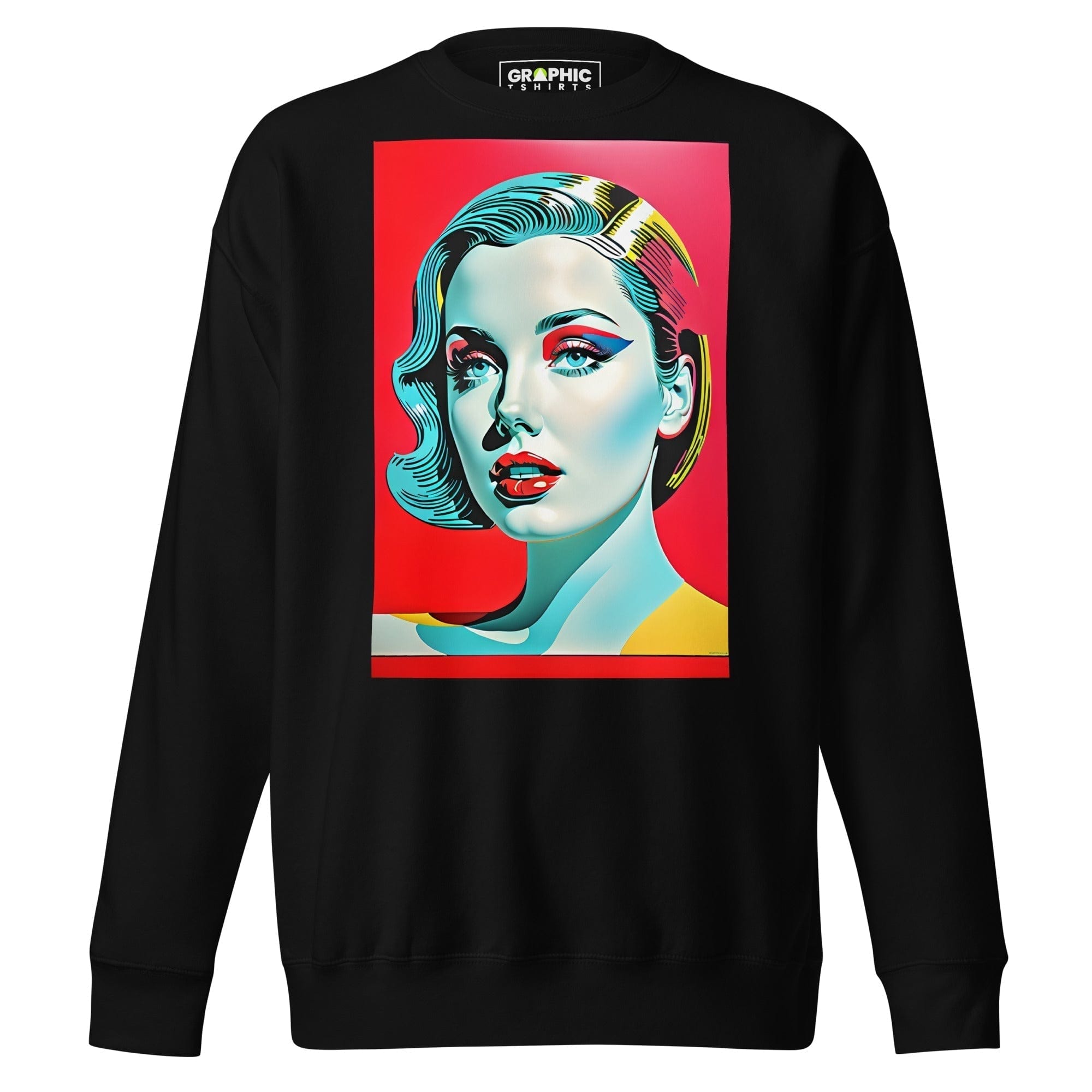 GRAPHIC T-SHIRTS Black / S Unisex Premium Sweatshirt - Vintage American Superstar Series v.13