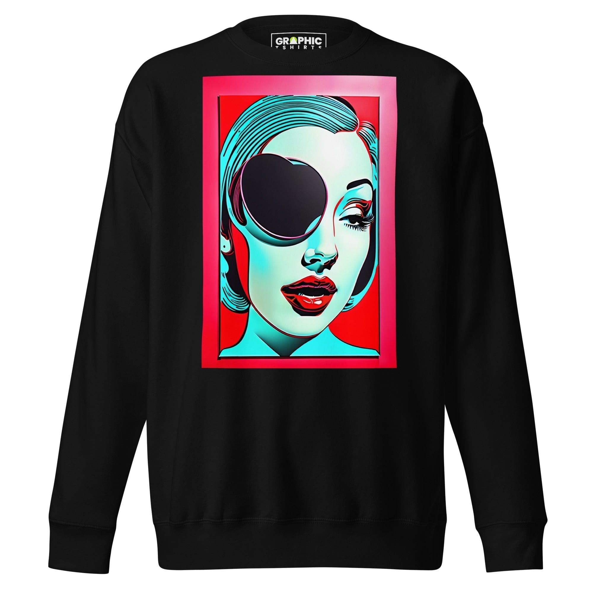 GRAPHIC T-SHIRTS Black / S Unisex Premium Sweatshirt - Vintage American Superstar Series v.15