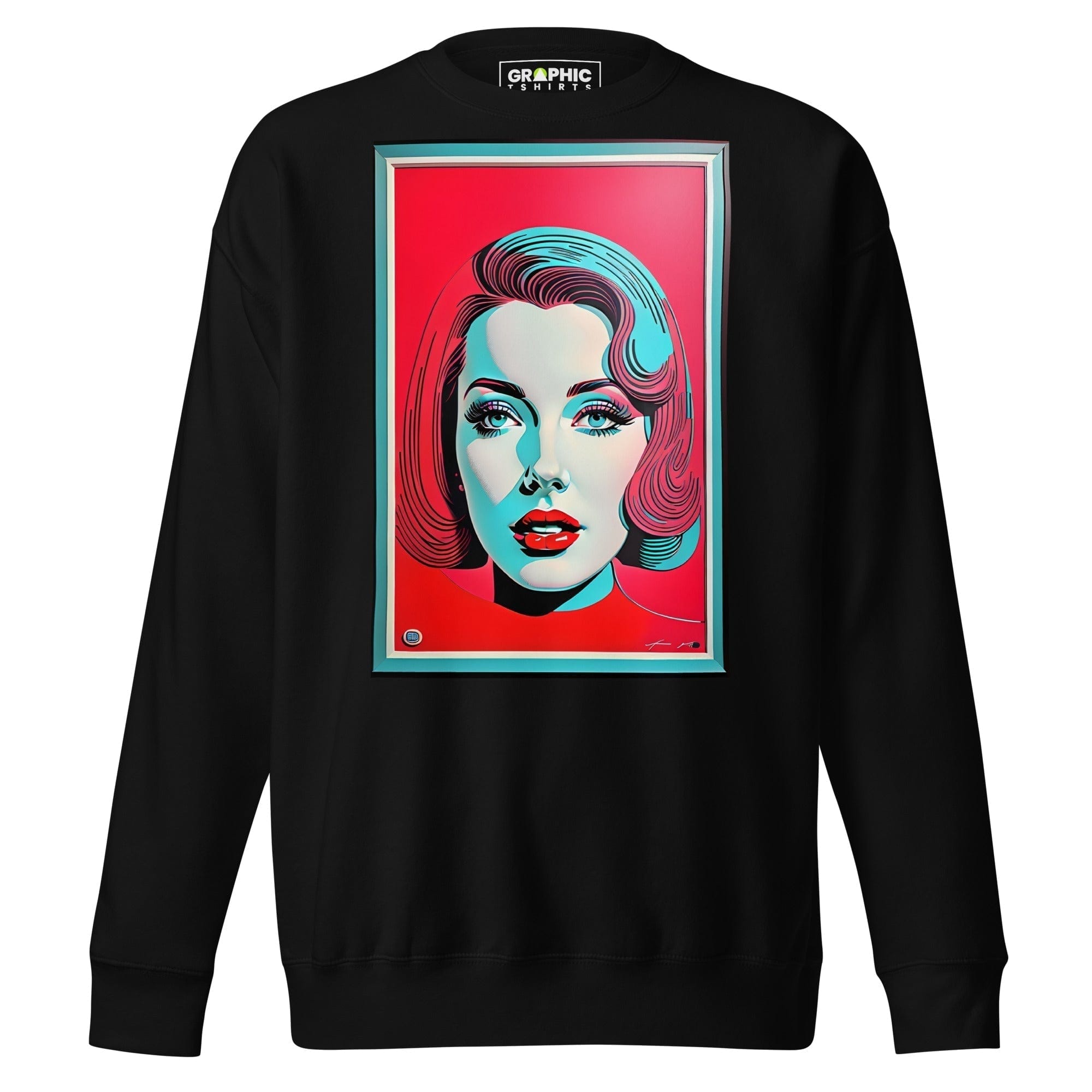 GRAPHIC T-SHIRTS Black / S Unisex Premium Sweatshirt - Vintage American Superstar Series v.17