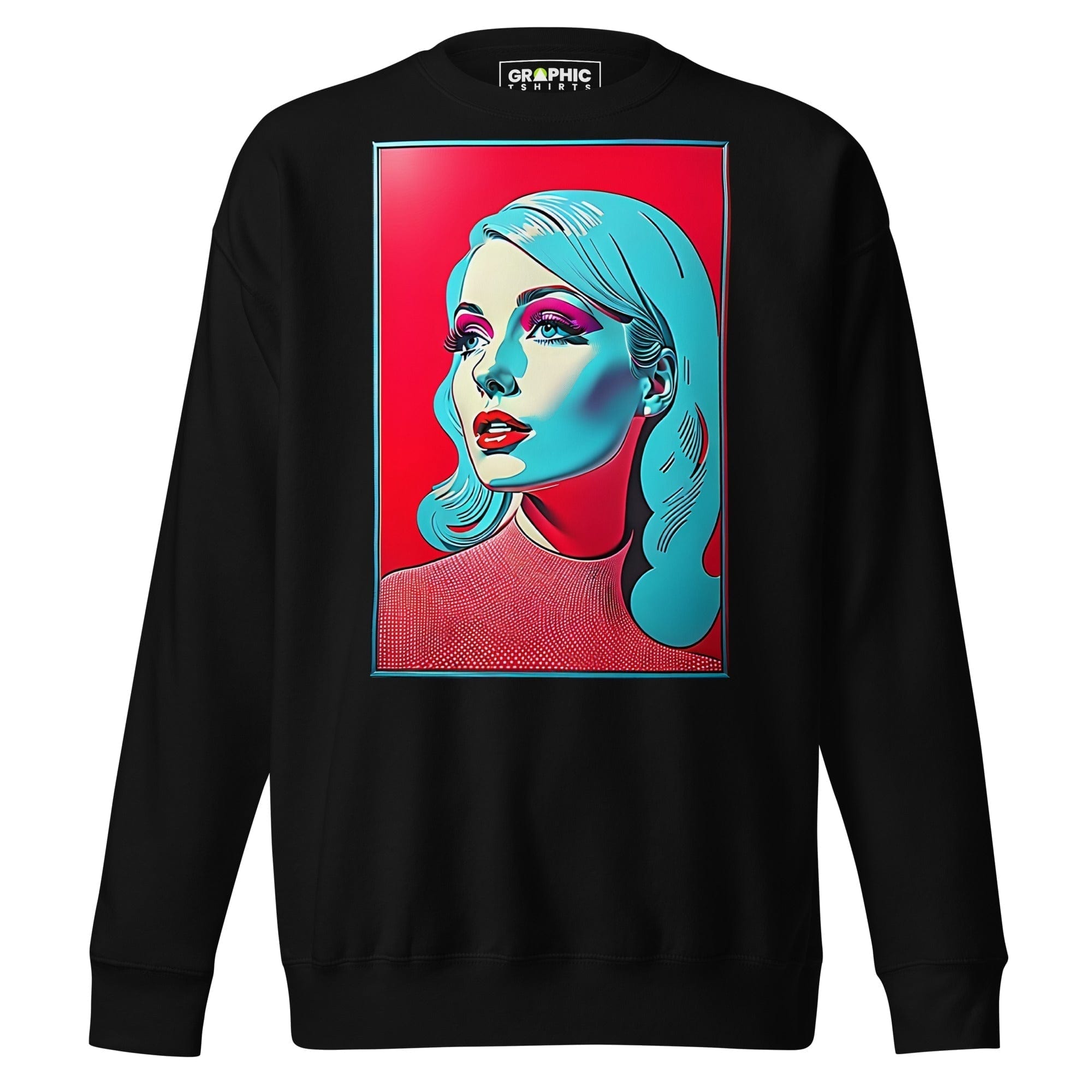 GRAPHIC T-SHIRTS Black / S Unisex Premium Sweatshirt - Vintage American Superstar Series v.18