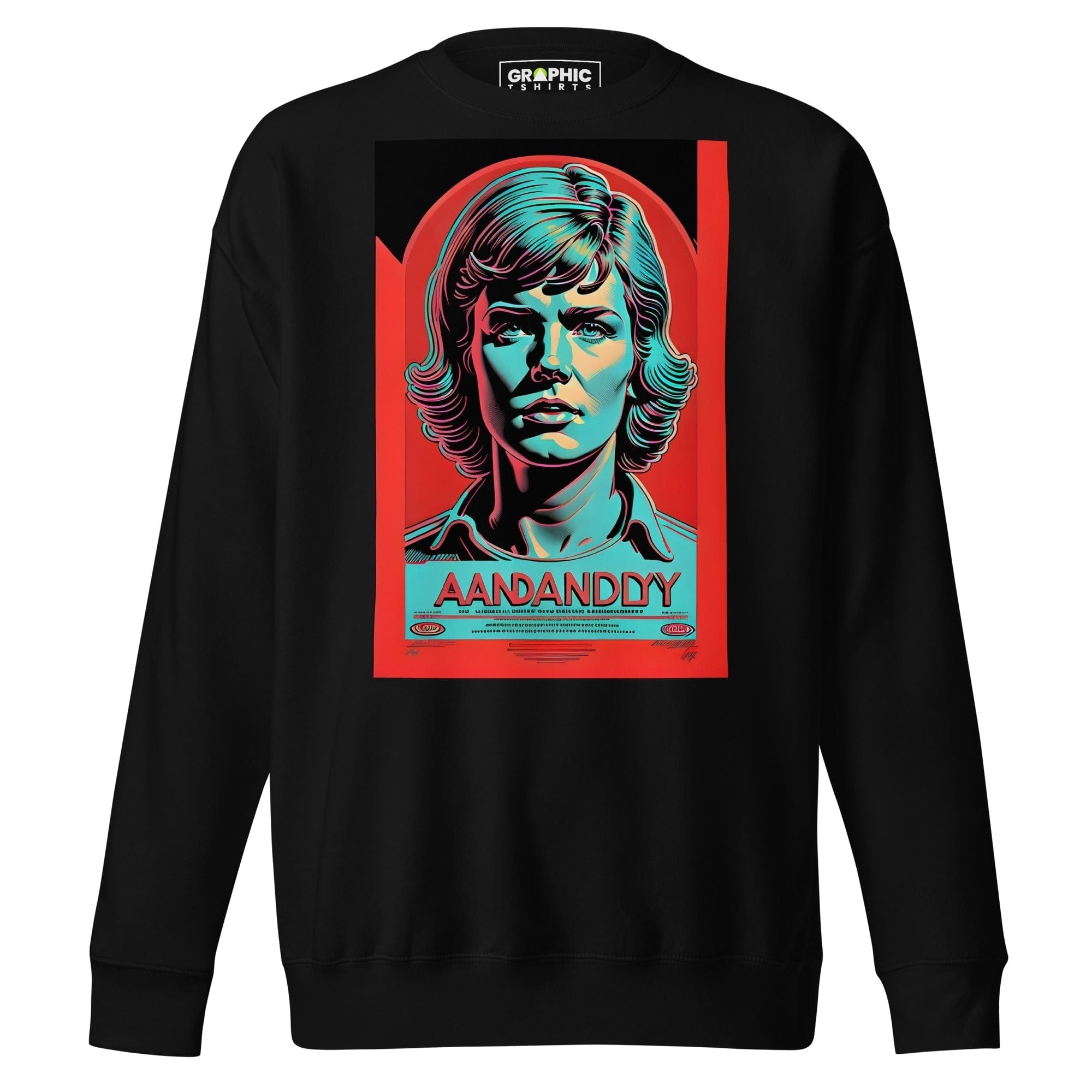 GRAPHIC T-SHIRTS Black / S Unisex Premium Sweatshirt - Vintage American Superstar Series v.5