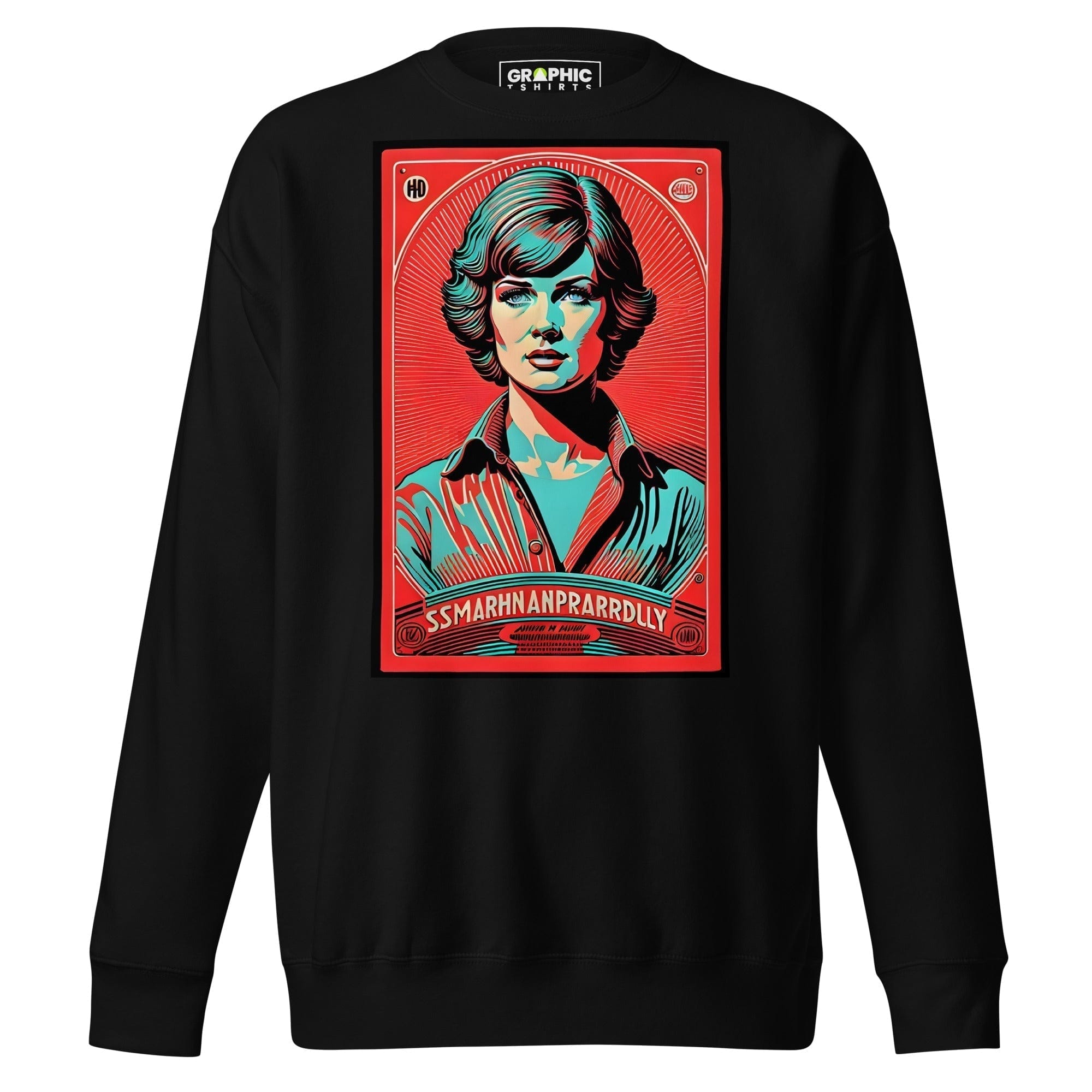 GRAPHIC T-SHIRTS Black / S Unisex Premium Sweatshirt - Vintage American Superstar Series v.7