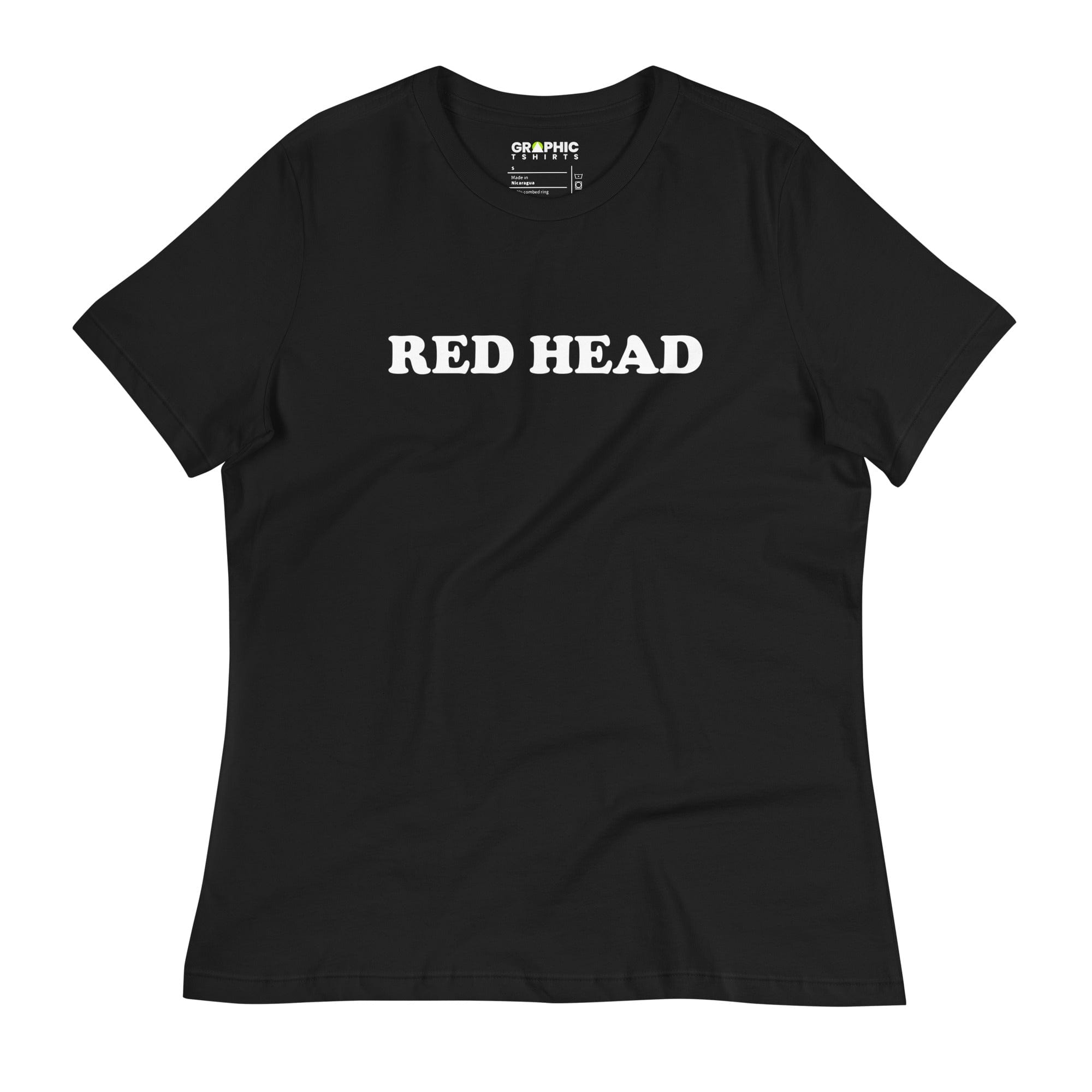 GRAPHIC T-SHIRTS Black / S Women's Relaxed T-Shirt - Red Head