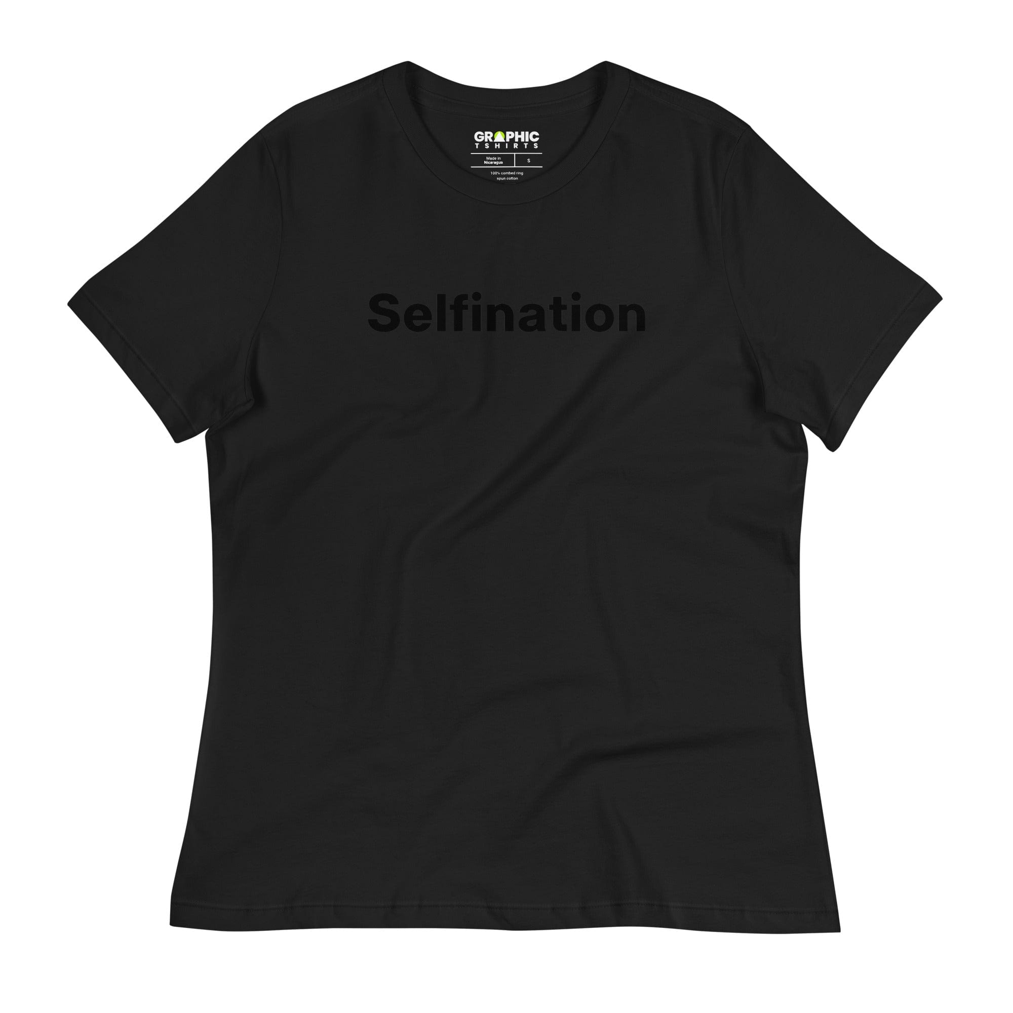 GRAPHIC T-SHIRTS Black / S Women's Relaxed T-Shirt - Selfination