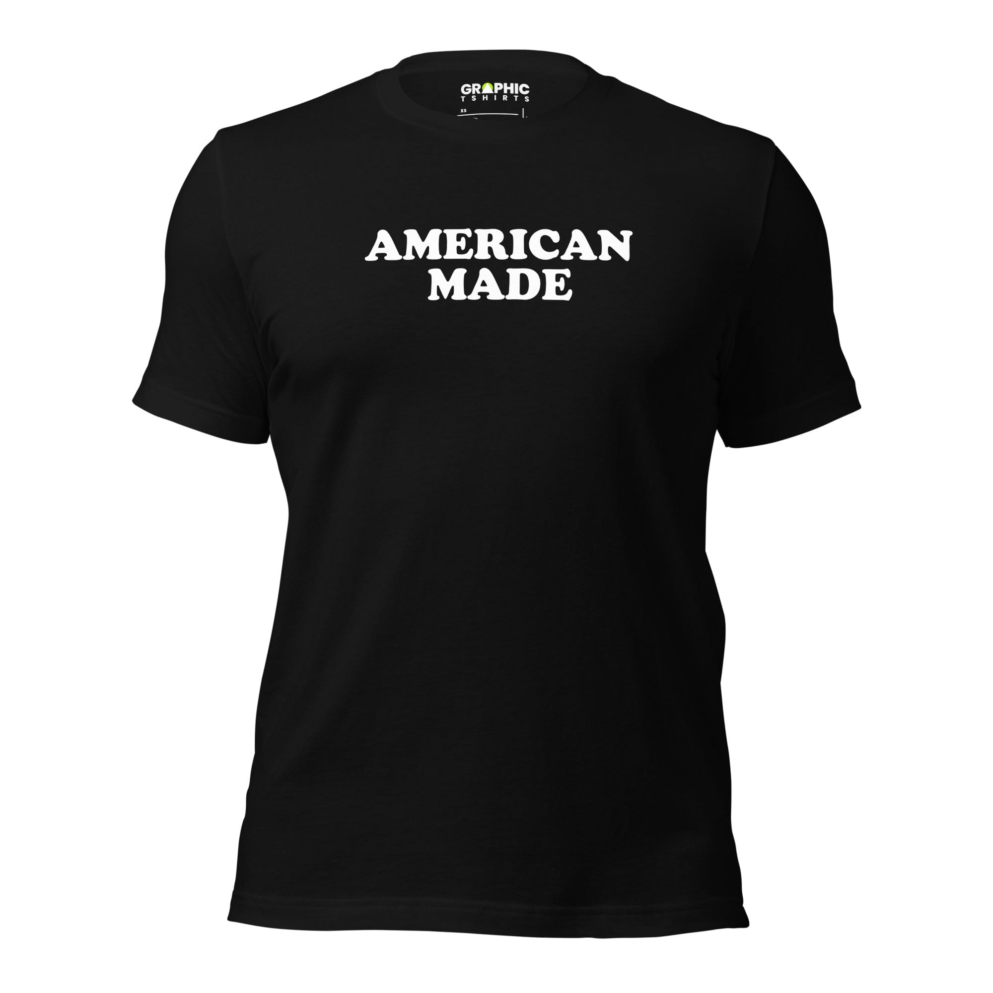 GRAPHIC T-SHIRTS Black / XS Men's Crew Neck T-Shirt - American Made