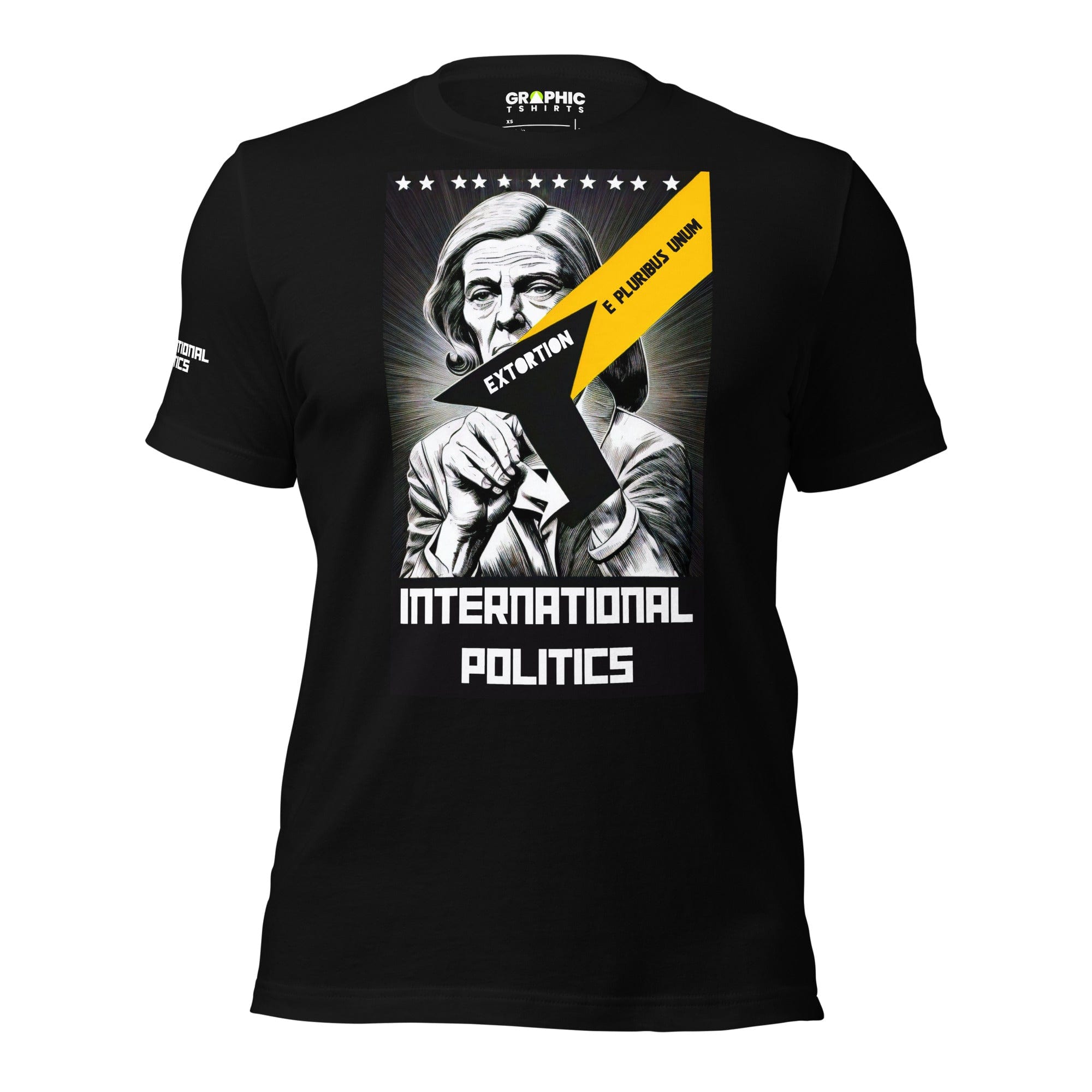 GRAPHIC T-SHIRTS Black / XS Unisex Crew Neck T-Shirt - International Politics