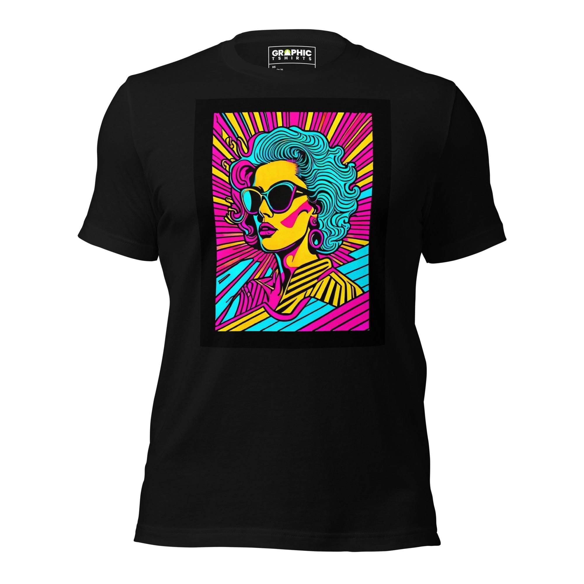 GRAPHIC T-SHIRTS Black / XS Unisex Crew Neck T-Shirt - Miami Heatwave Series v.14