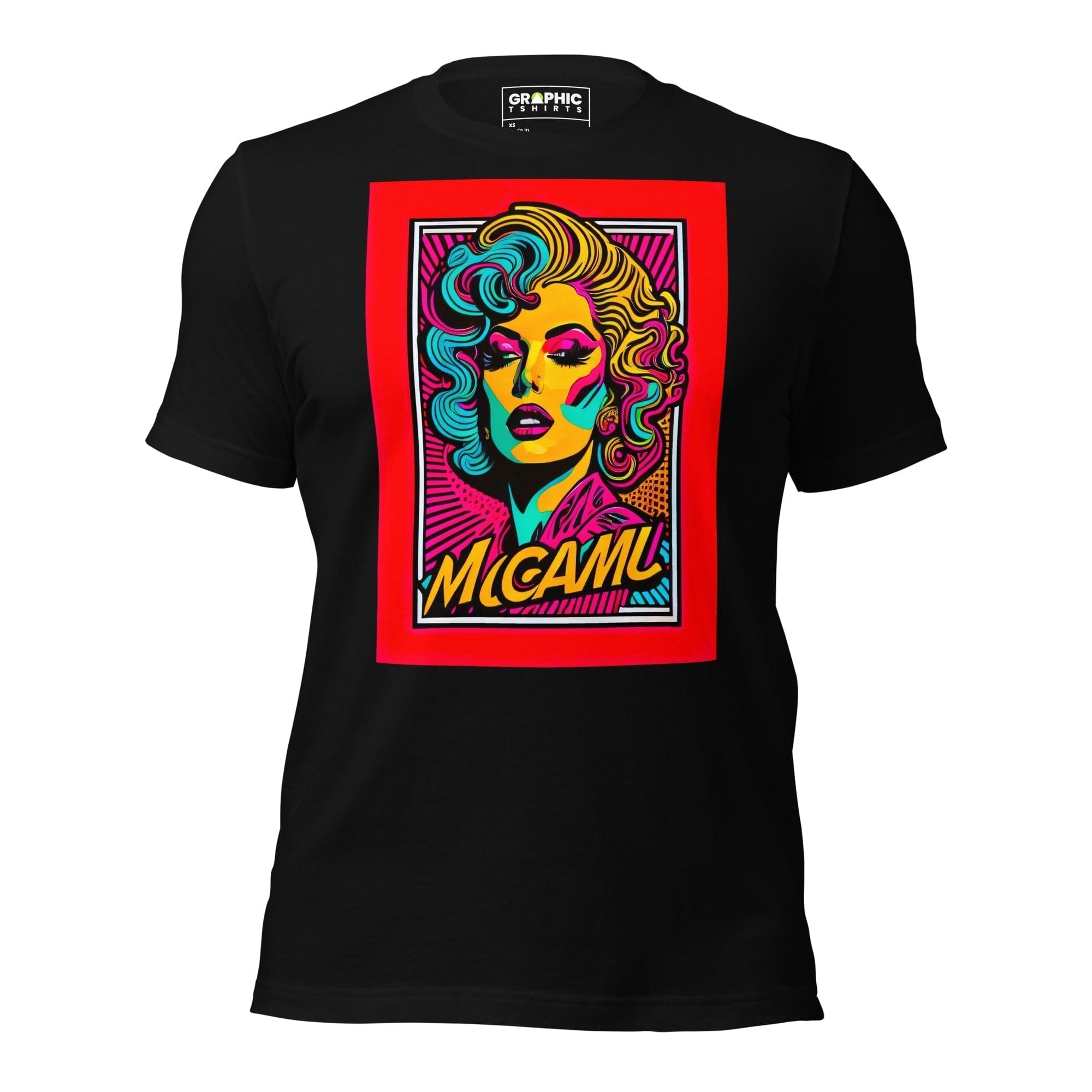 GRAPHIC T-SHIRTS Black / XS Unisex Crew Neck T-Shirt - Miami Heatwave Series v.25