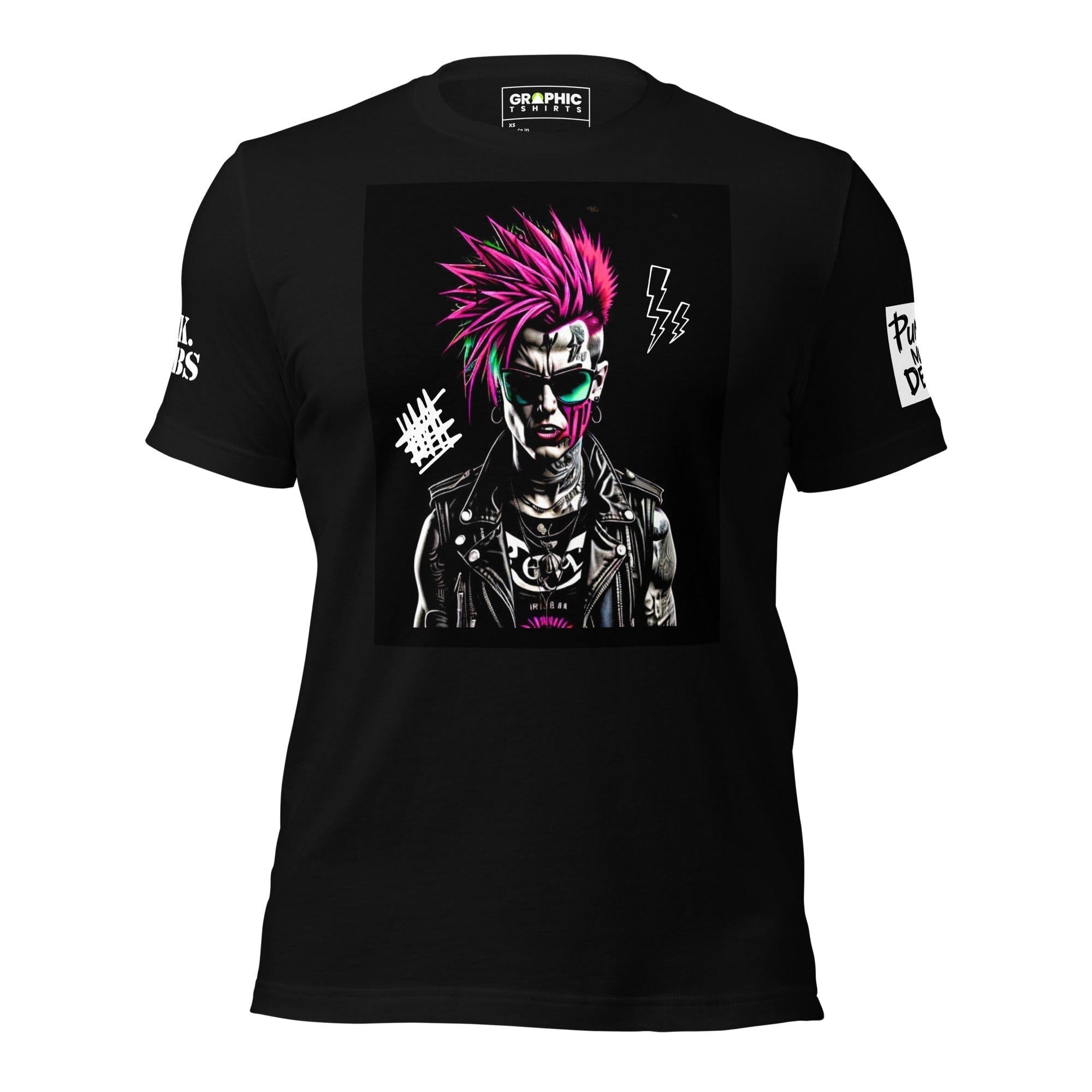 GRAPHIC T-SHIRTS Black / XS Unisex Crew Neck T-Shirt - Punk Rock Series Sector 14