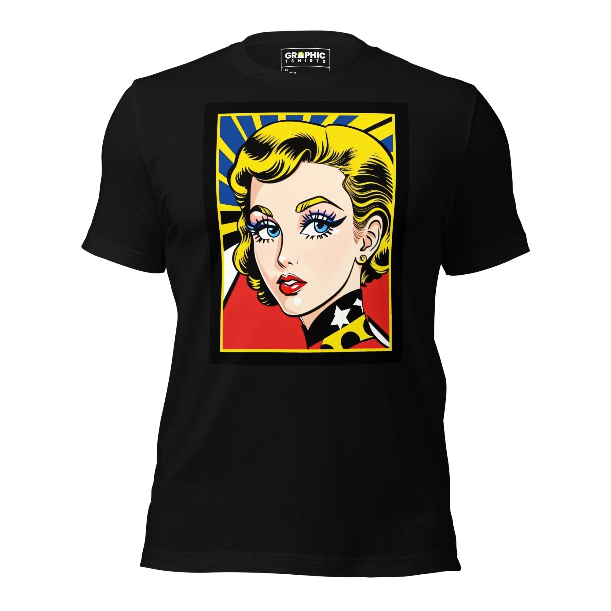 GRAPHIC T-SHIRTS Black / XS Unisex Crew Neck T-Shirt - Vintage American Comic Series v.41