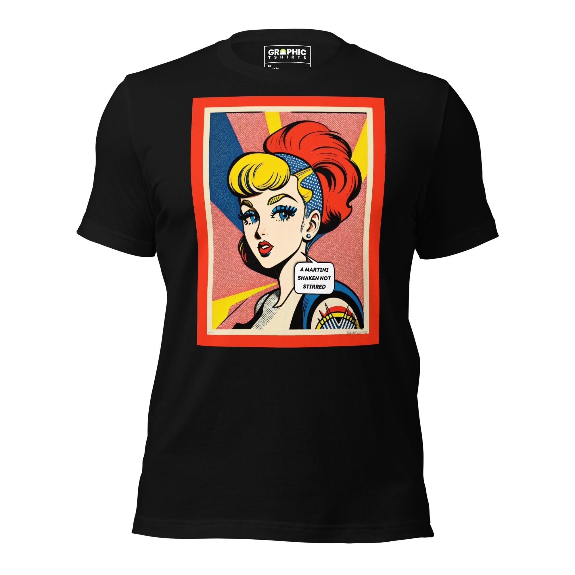 GRAPHIC T-SHIRTS Black / XS Unisex Crew Neck T-Shirt - Vintage American Comic Series v.42