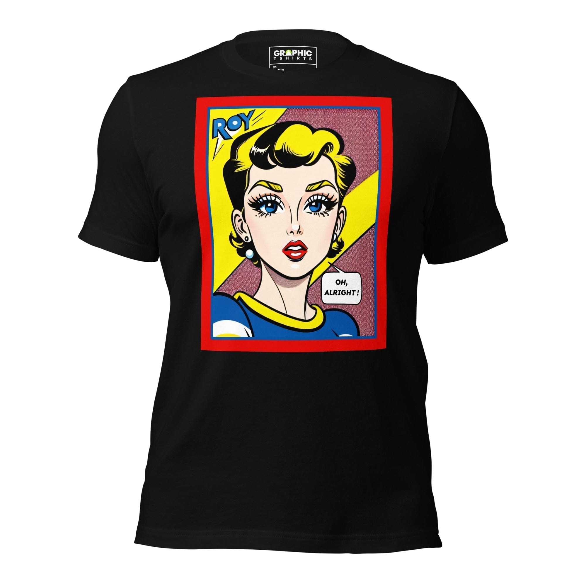 GRAPHIC T-SHIRTS Black / XS Unisex Crew Neck T-Shirt - Vintage American Comic Series v.44