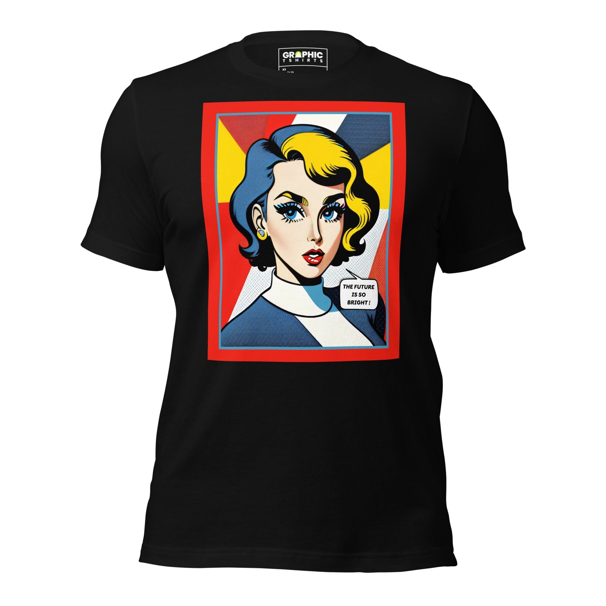 GRAPHIC T-SHIRTS Black / XS Unisex Crew Neck T-Shirt - Vintage American Comic Series v.45