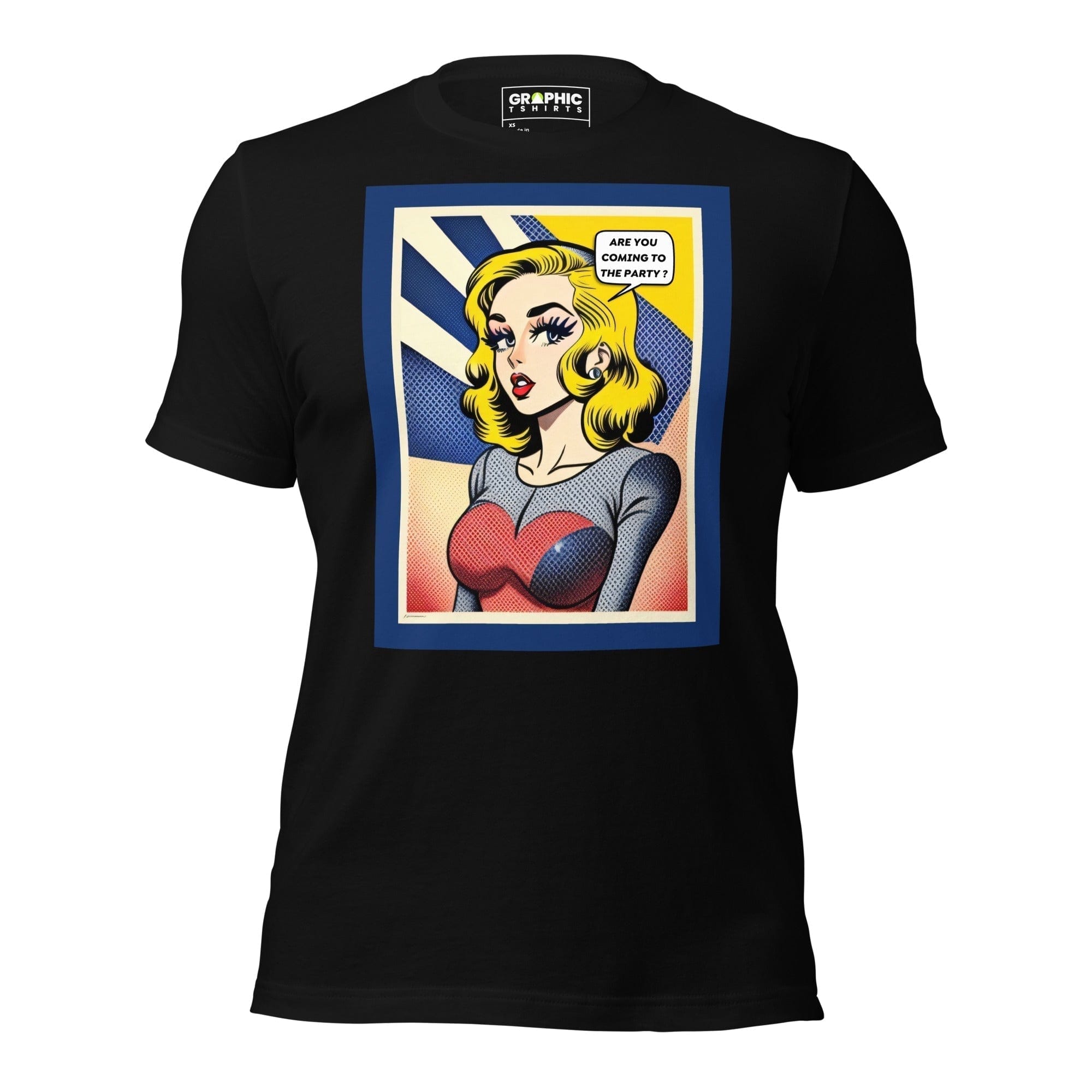 GRAPHIC T-SHIRTS Black / XS Unisex Crew Neck T-Shirt - Vintage American Comic Series v.48