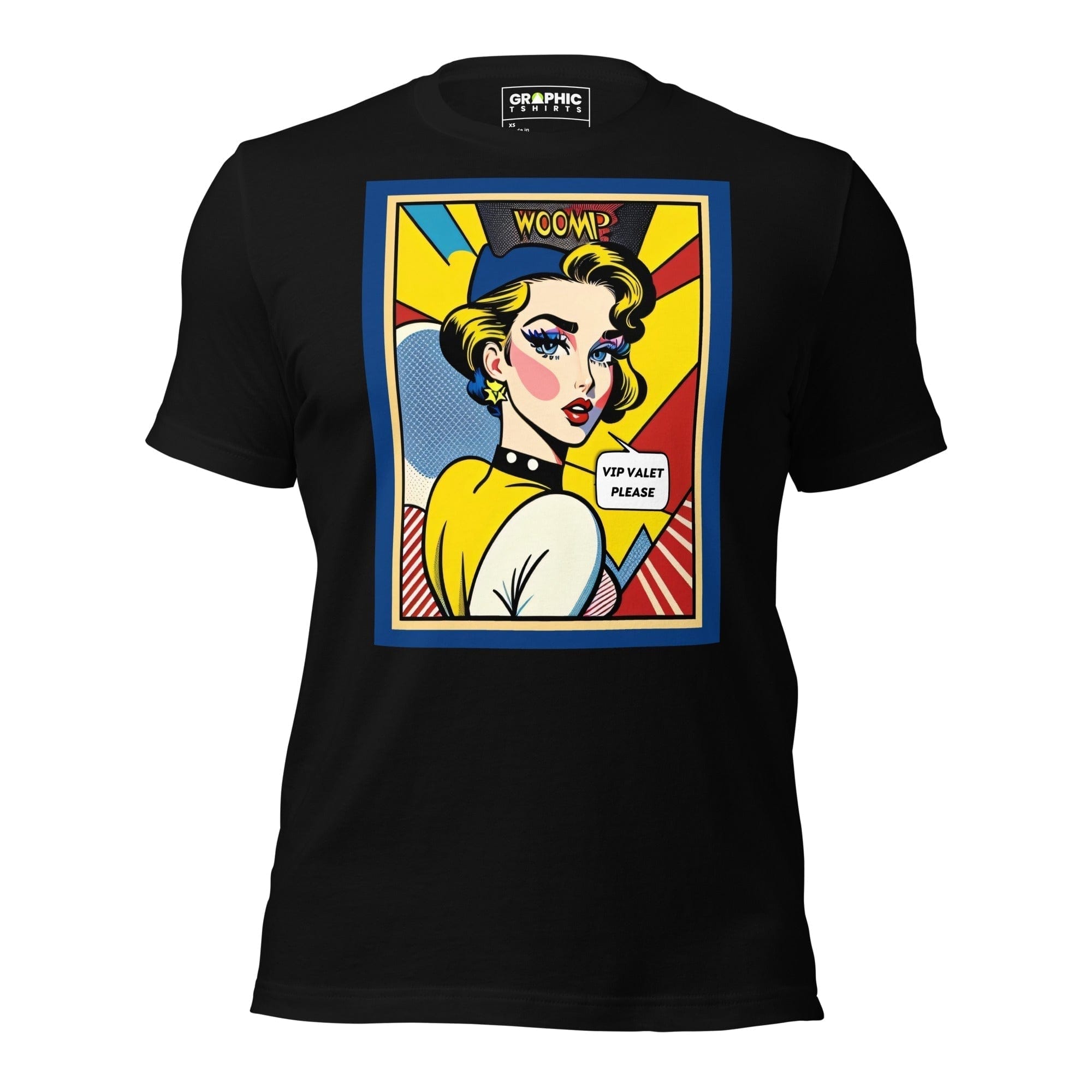 GRAPHIC T-SHIRTS Black / XS Unisex Crew Neck T-Shirt - Vintage American Comic Series v.49