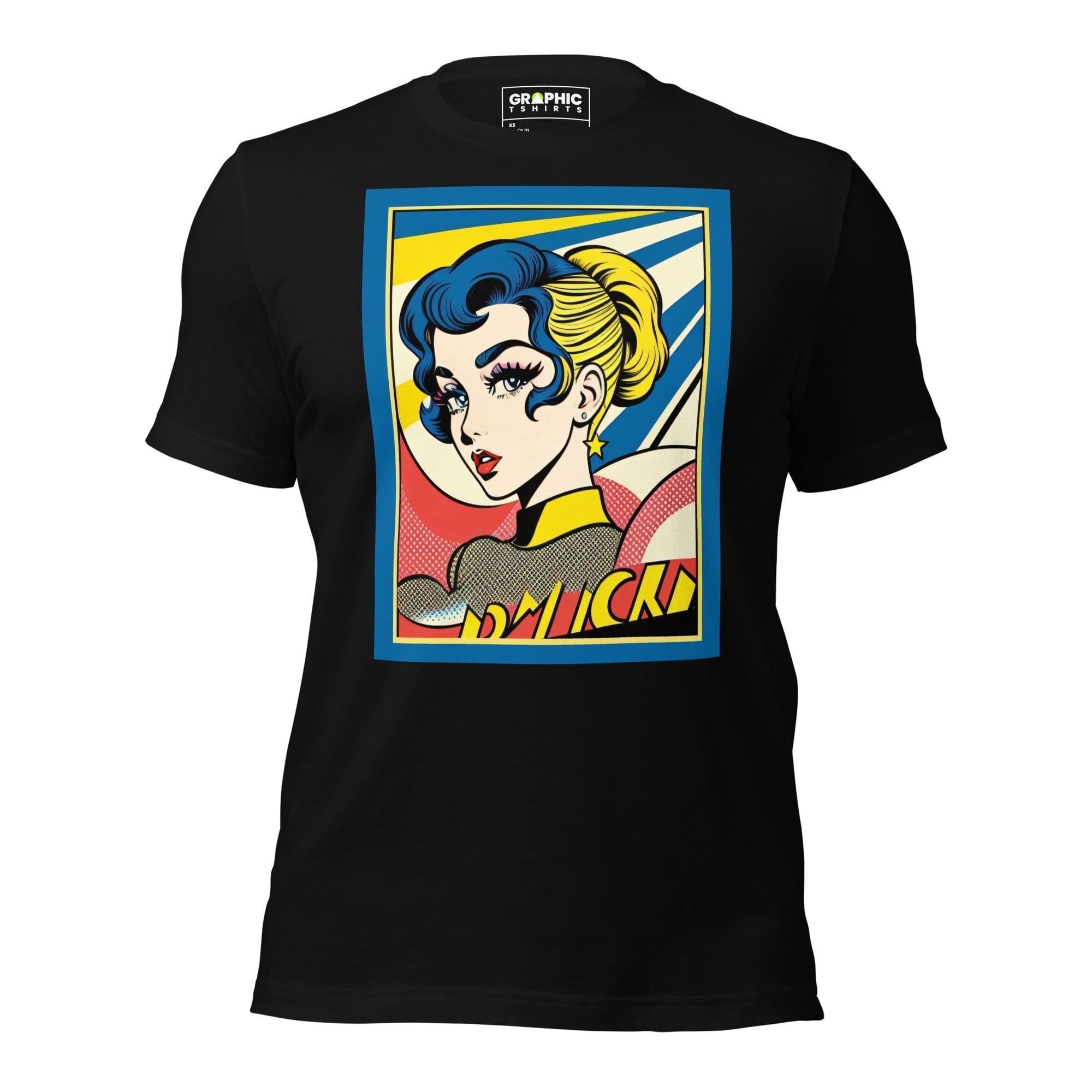 GRAPHIC T-SHIRTS Black / XS Unisex Crew Neck T-Shirt - Vintage American Comic Series v.7