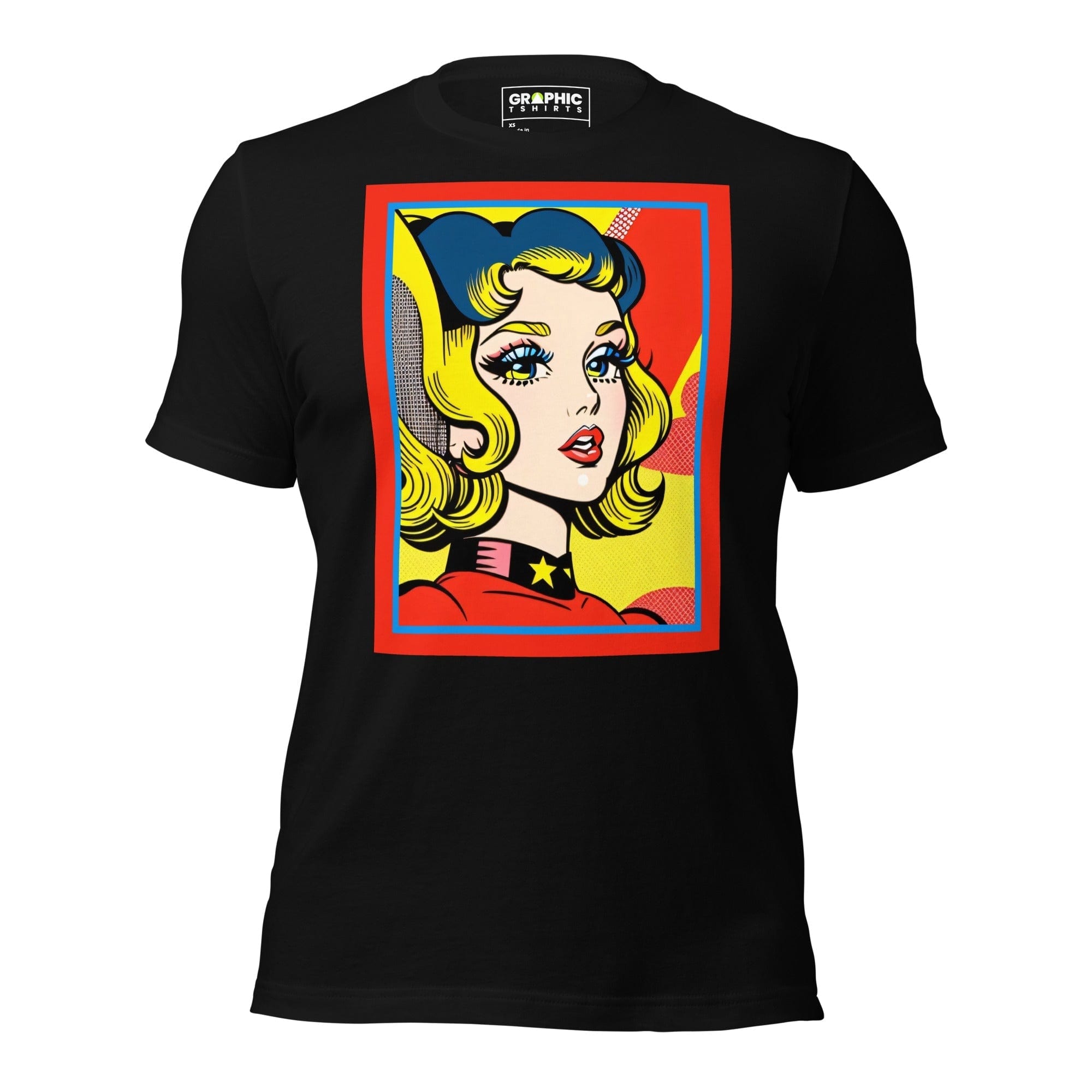 GRAPHIC T-SHIRTS Black / XS Unisex Crew Neck T-Shirt - Vintage American Comic Series v.8