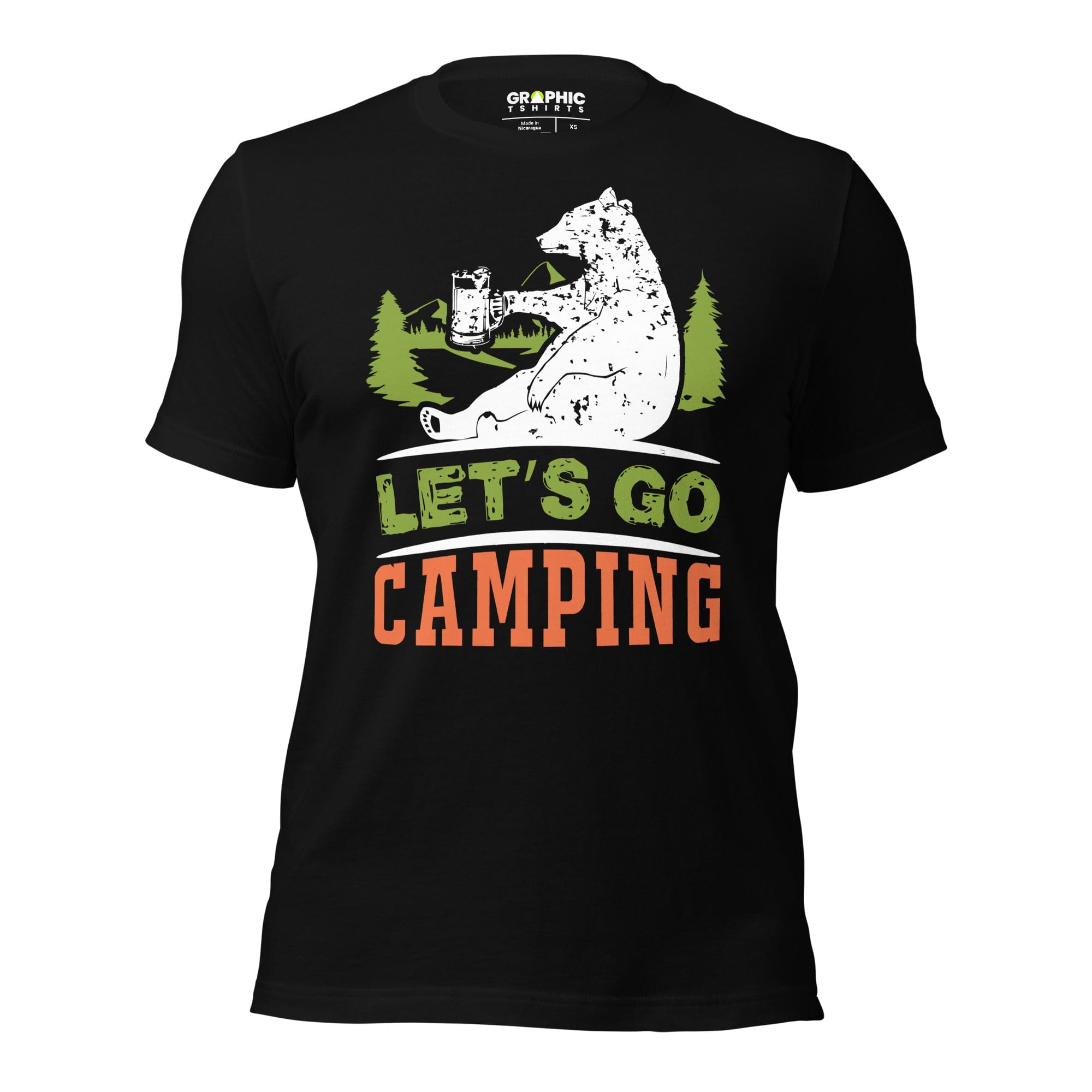 GRAPHIC T-SHIRTS Black / XS Unisex Staple T-Shirt - Let's Go Camping