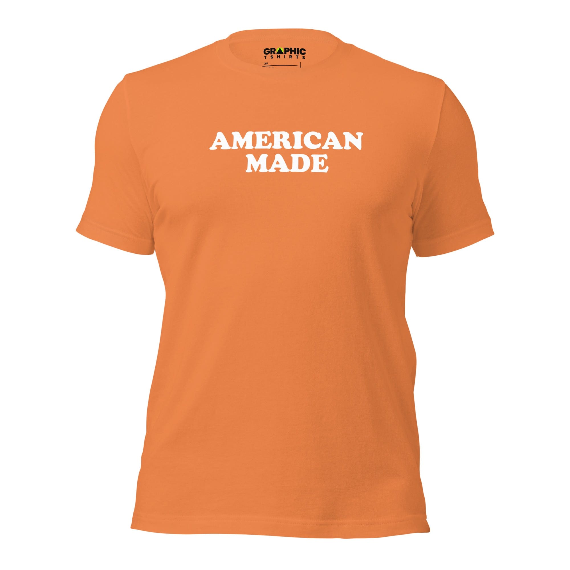 GRAPHIC T-SHIRTS Burnt Orange / XS Men's Crew Neck T-Shirt - American Made