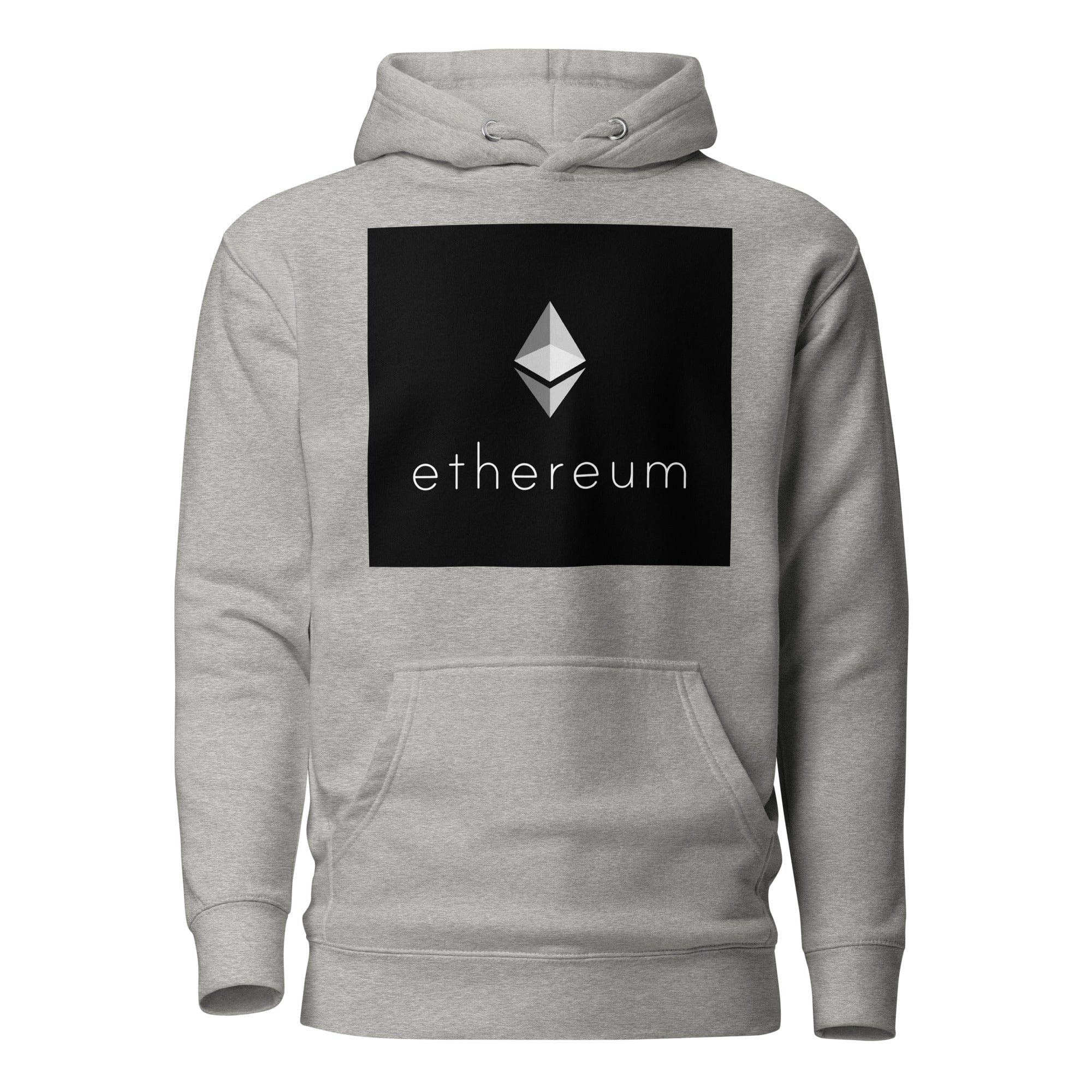 GRAPHIC T-SHIRTS Carbon Grey / S Unisex Premium Hoodie - Cotton Heritage - Ethereum Cryptocurrency Logo