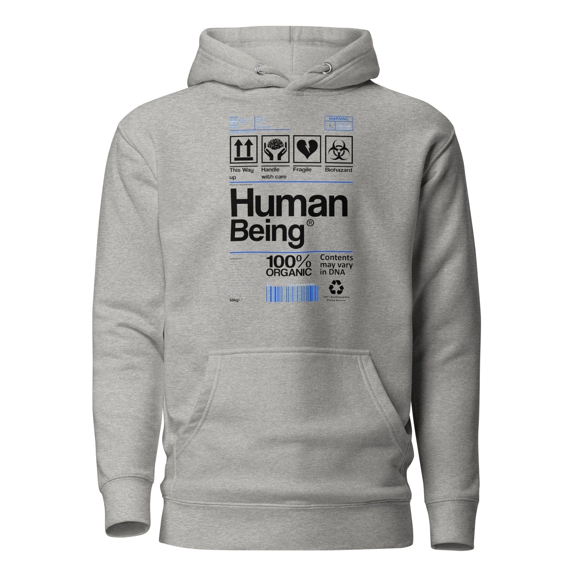 GRAPHIC T-SHIRTS Carbon Grey / S Unisex Premium Hoodie - Human Being