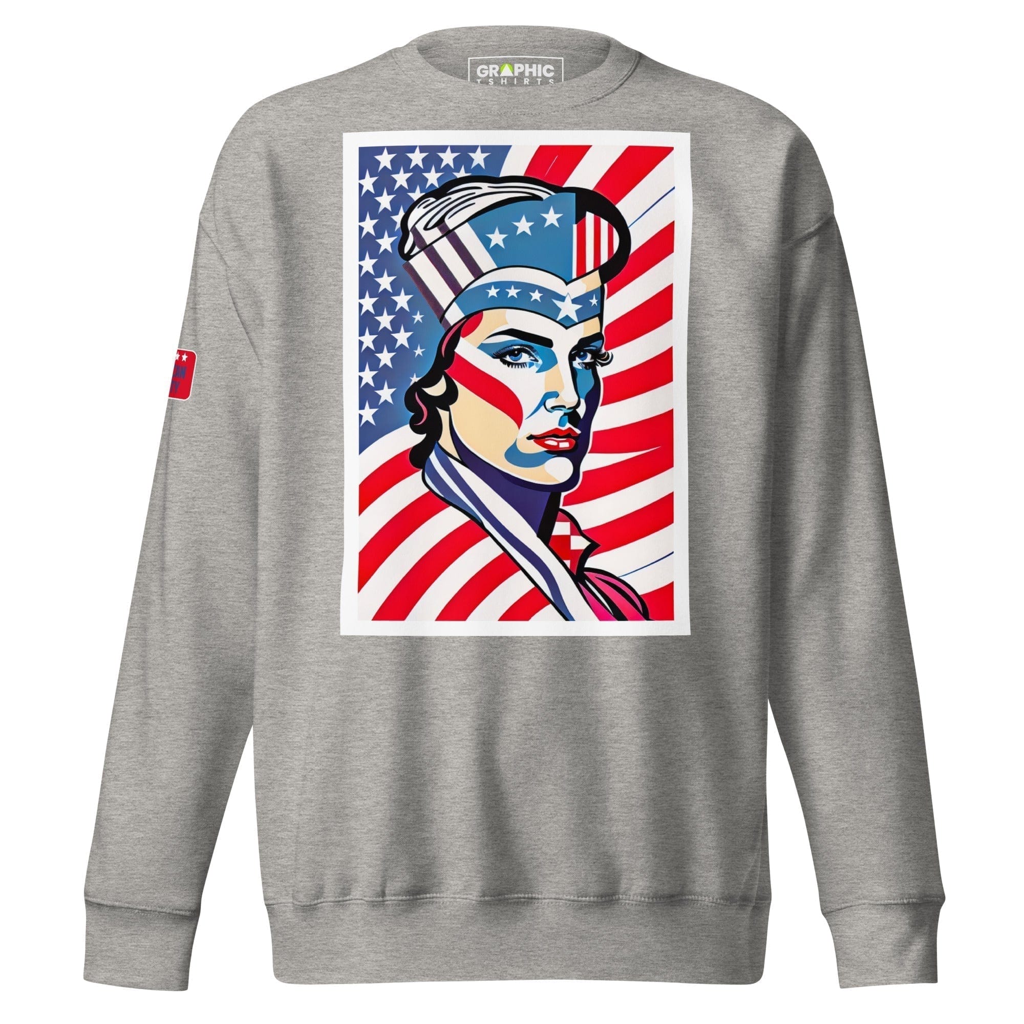 GRAPHIC T-SHIRTS Carbon Grey / S Unisex Premium Sweatshirt - American Liberty Series v.2