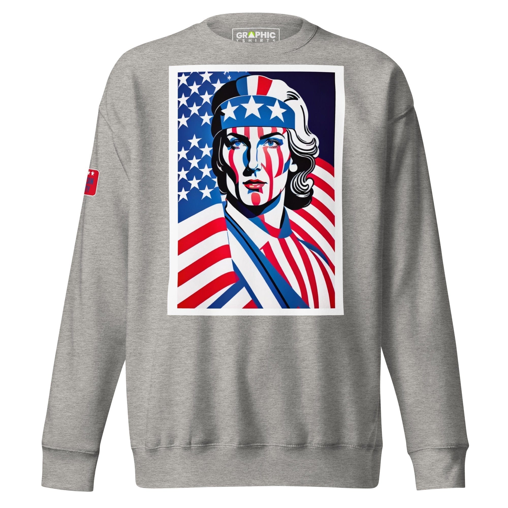 GRAPHIC T-SHIRTS Carbon Grey / S Unisex Premium Sweatshirt - American Liberty Series v.24