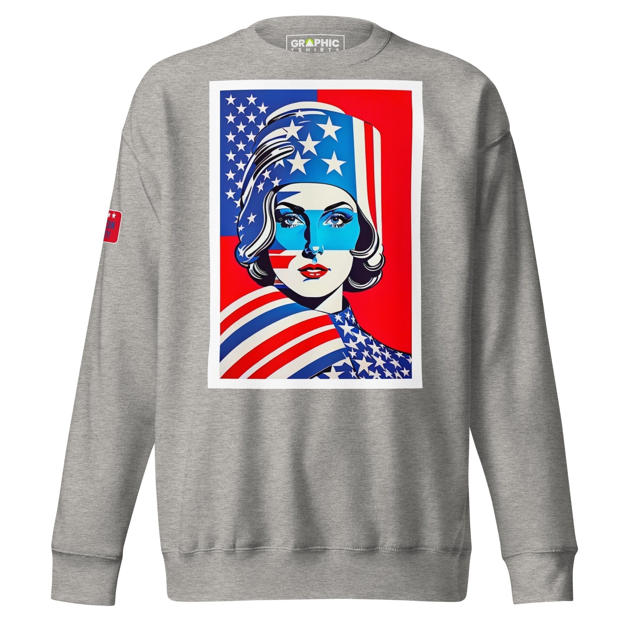 GRAPHIC T-SHIRTS Carbon Grey / S Unisex Premium Sweatshirt - American Liberty Series v.5