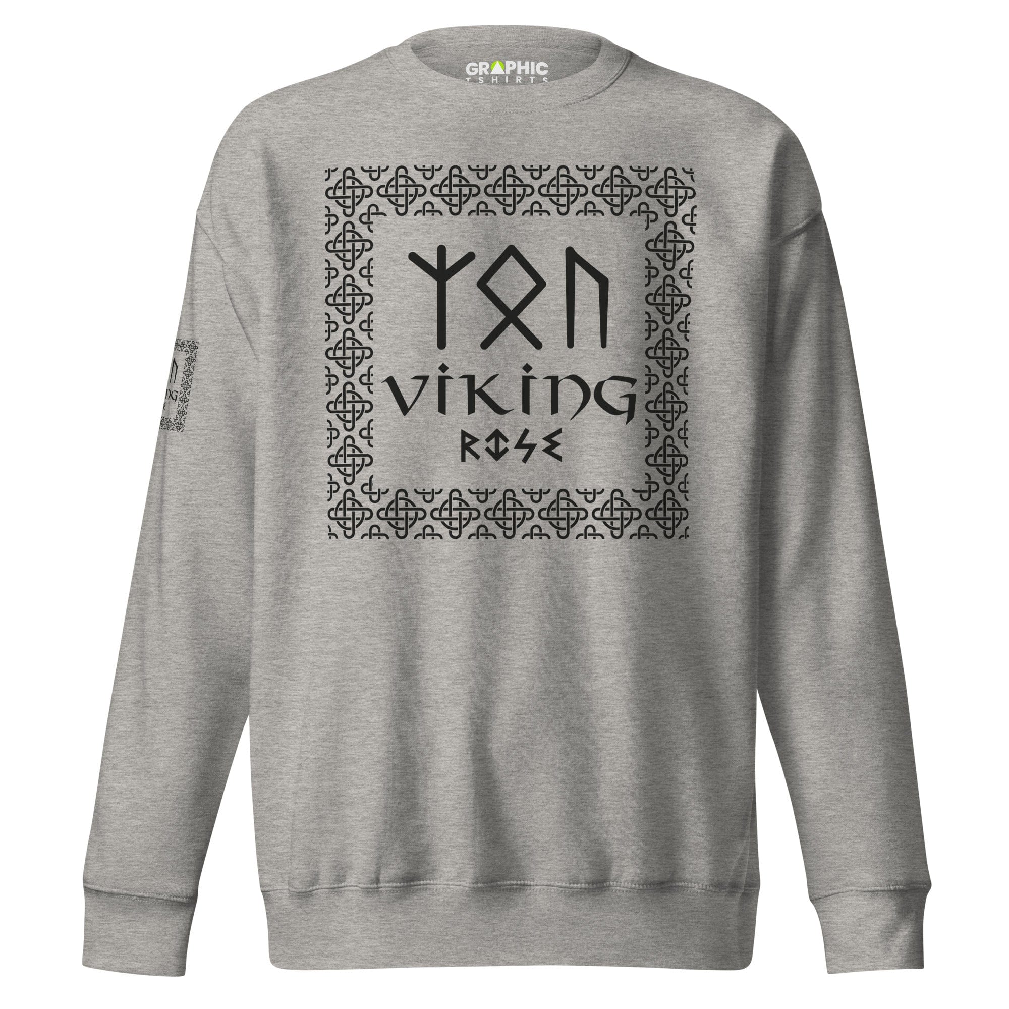 GRAPHIC T-SHIRTS Carbon Grey / S Unisex Premium Sweatshirt - Viking Rise