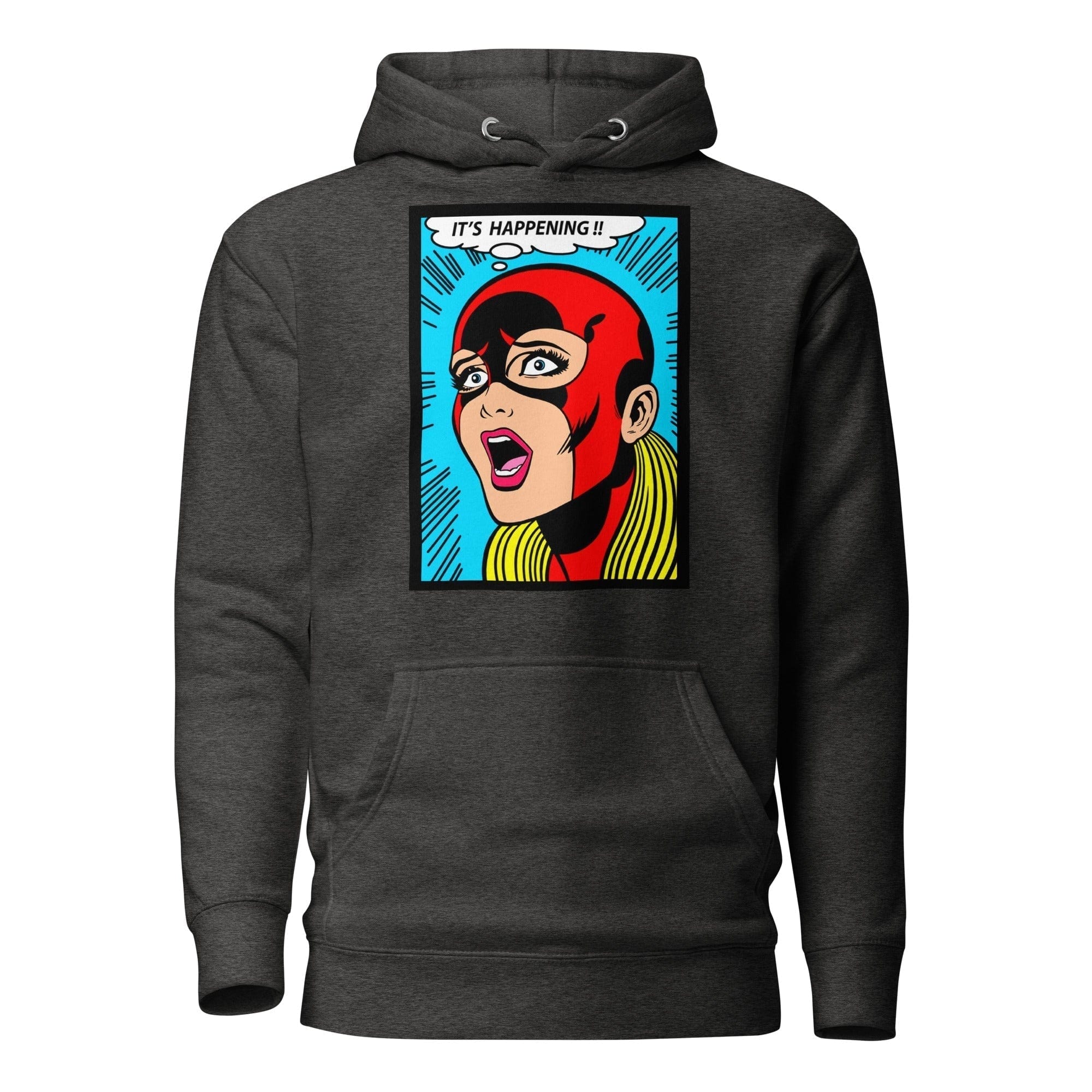 GRAPHIC T-SHIRTS Charcoal Heather / S Unisex Premium Hoodie - It's Happening !!