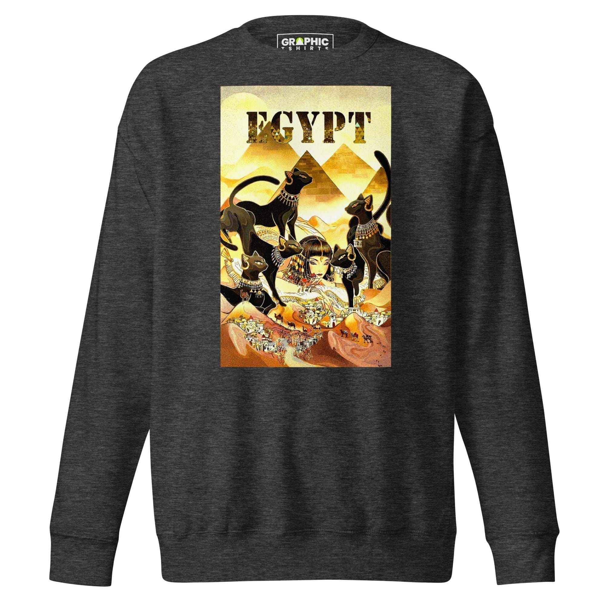 GRAPHIC T-SHIRTS Charcoal Heather / S Unisex Premium Sweatshirt - Egypt