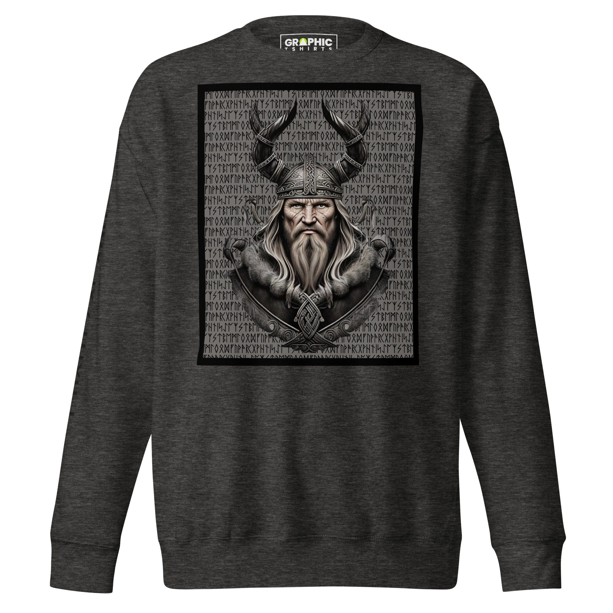 GRAPHIC T-SHIRTS Charcoal Heather / S Unisex Premium Sweatshirt - Knights Of Odin Volume 3