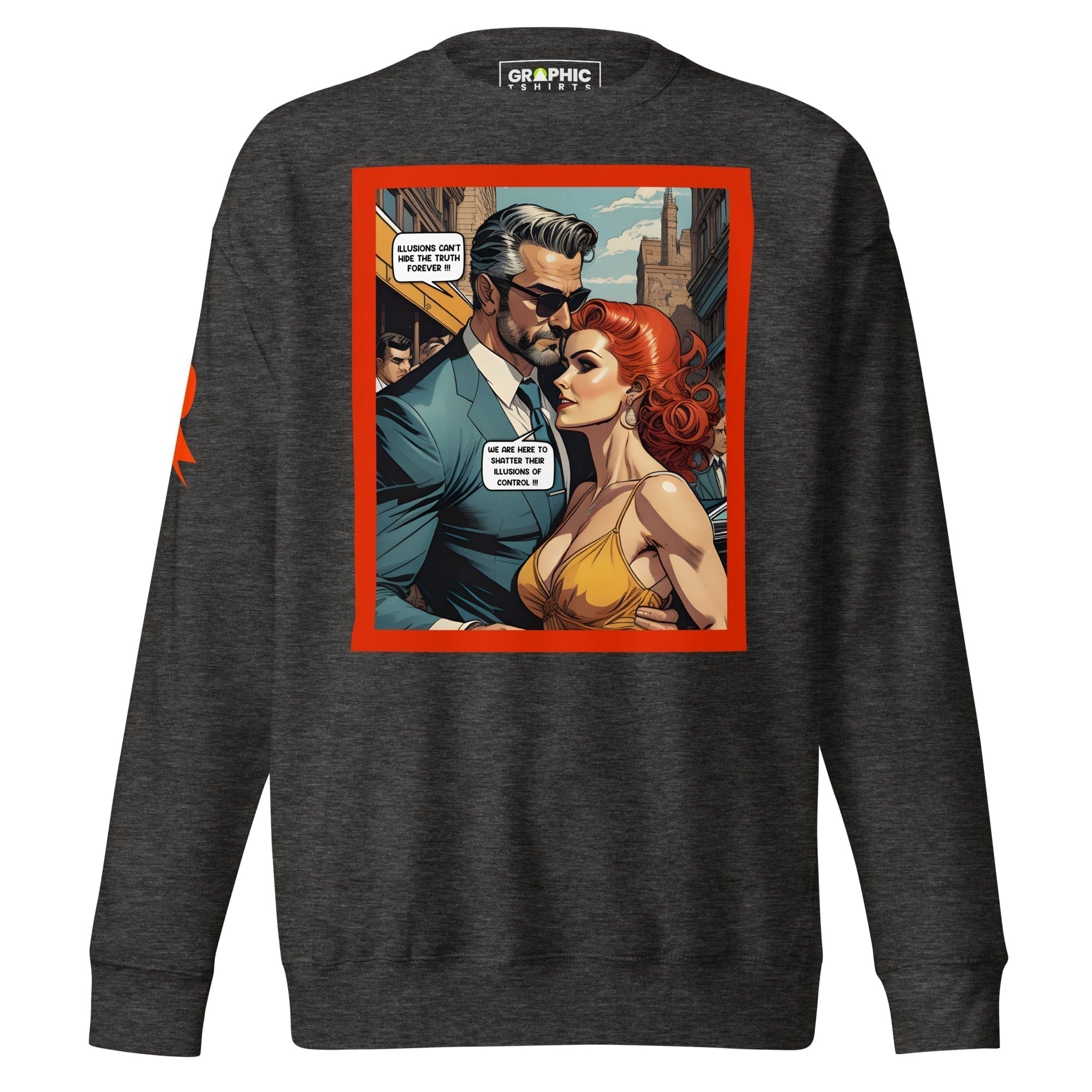 GRAPHIC T-SHIRTS Charcoal Heather / S Unisex Premium Sweatshirt - Retribution: Heroes Unleashed v.21