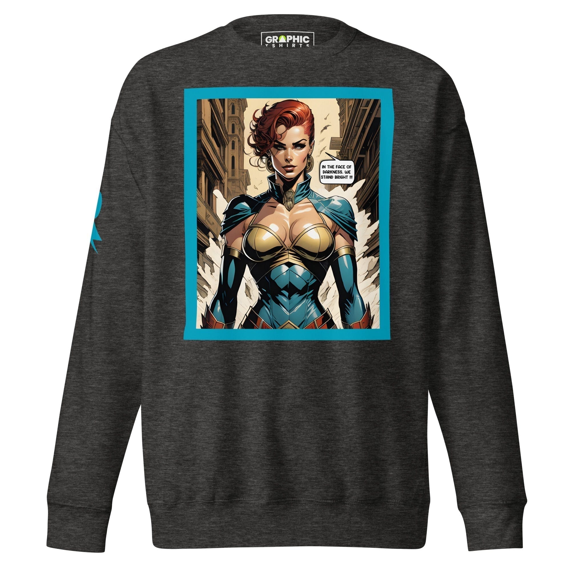 GRAPHIC T-SHIRTS Charcoal Heather / S Unisex Premium Sweatshirt - Retribution: Heroes Unleashed v.46