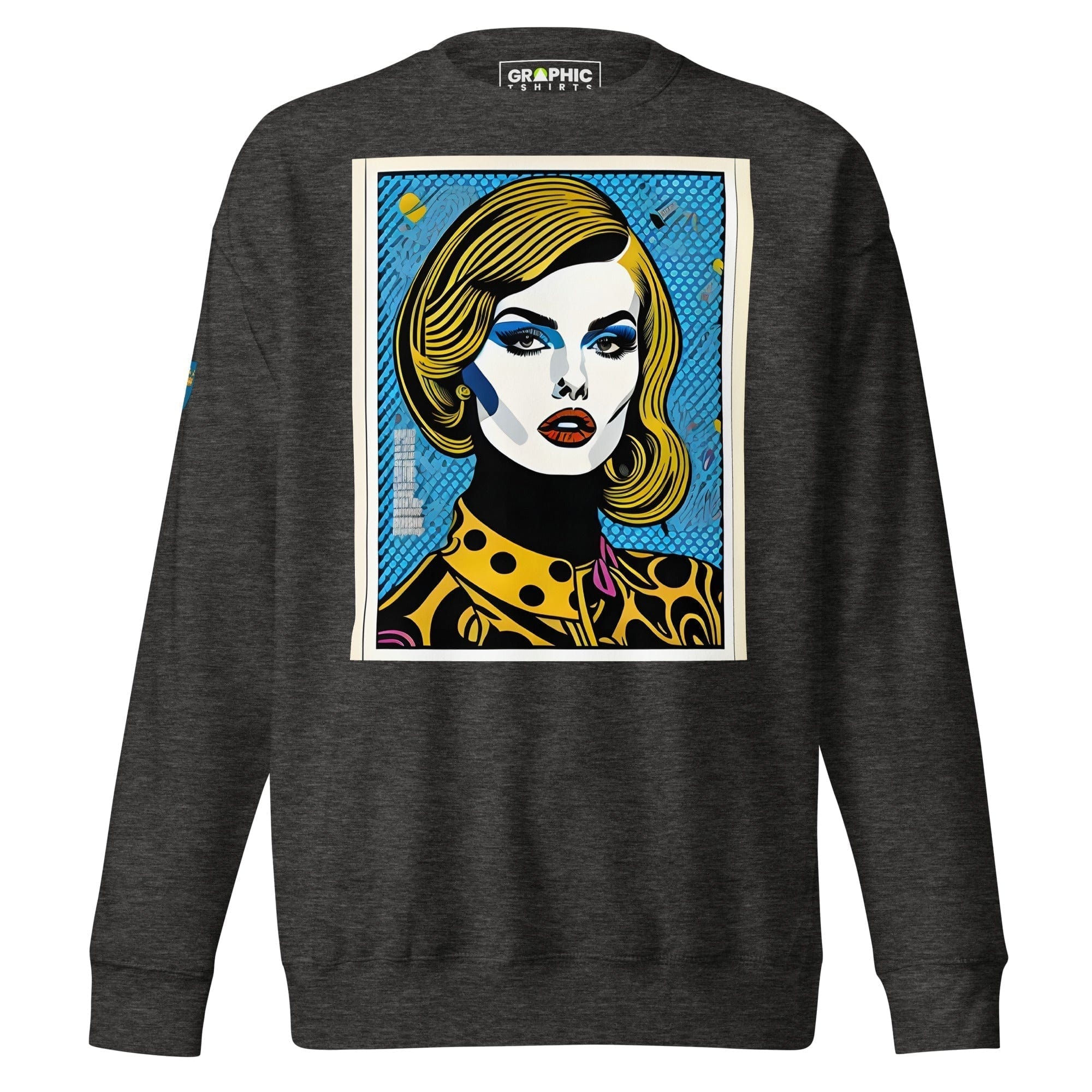 GRAPHIC T-SHIRTS Charcoal Heather / S Unisex Premium Sweatshirt - Swedish Vintage Fashion Series v.60