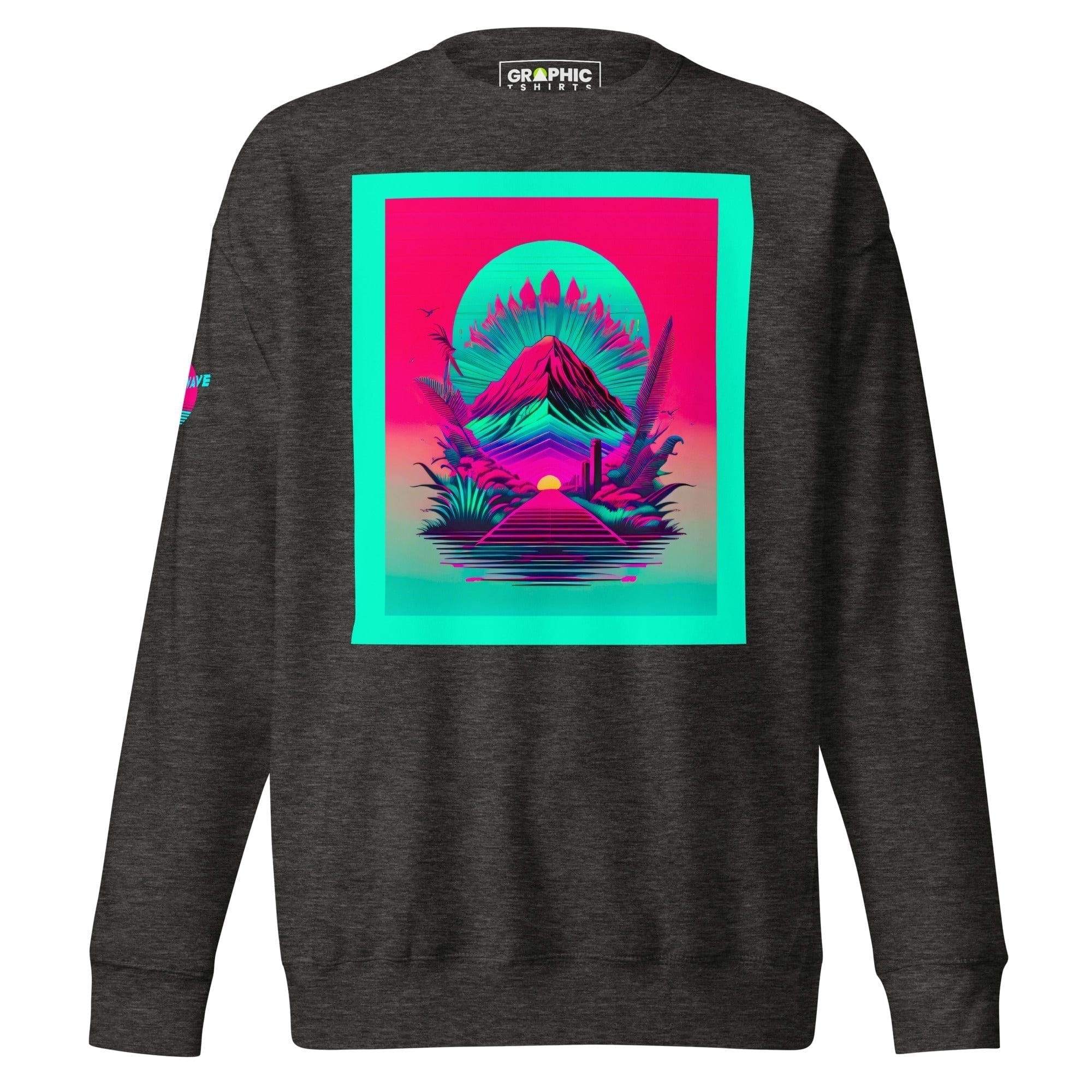 GRAPHIC T-SHIRTS Charcoal Heather / S Unisex Premium Sweatshirt - Vaporwave Series v.10