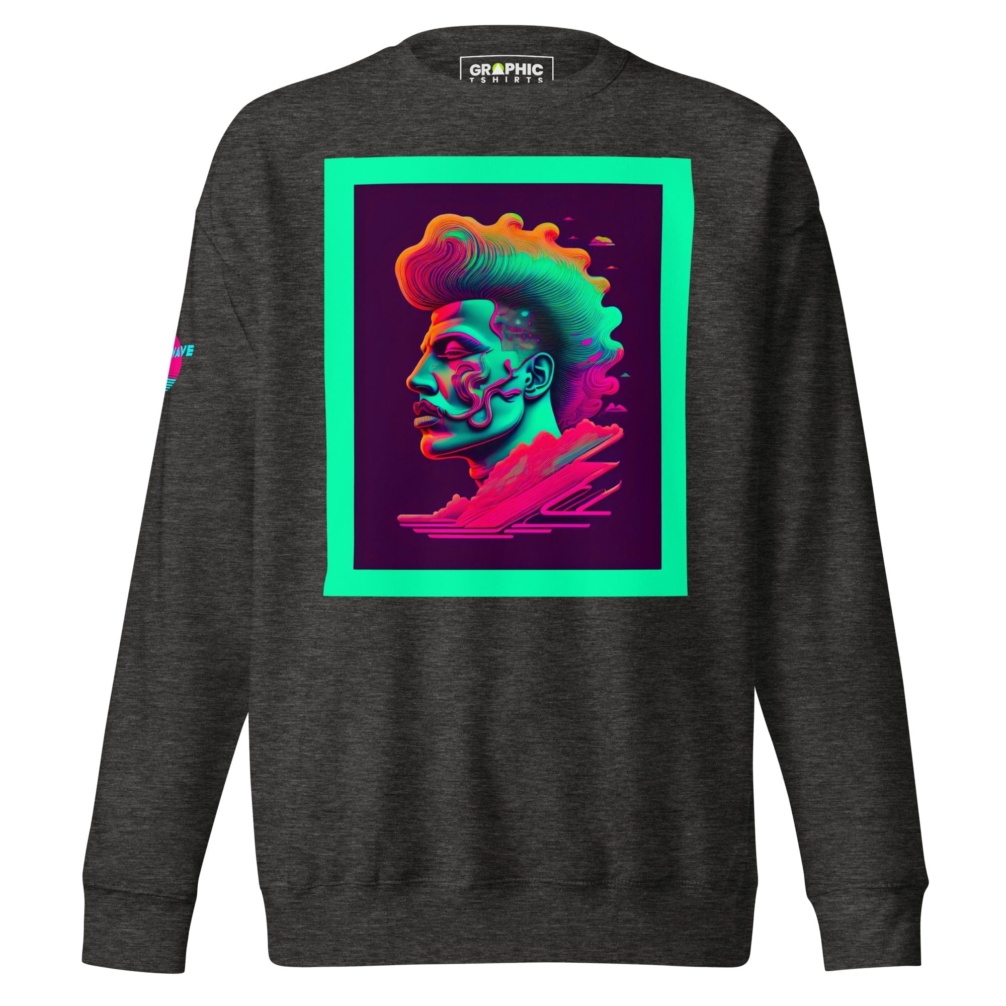 GRAPHIC T-SHIRTS Charcoal Heather / S Unisex Premium Sweatshirt - Vaporwave Series v.14