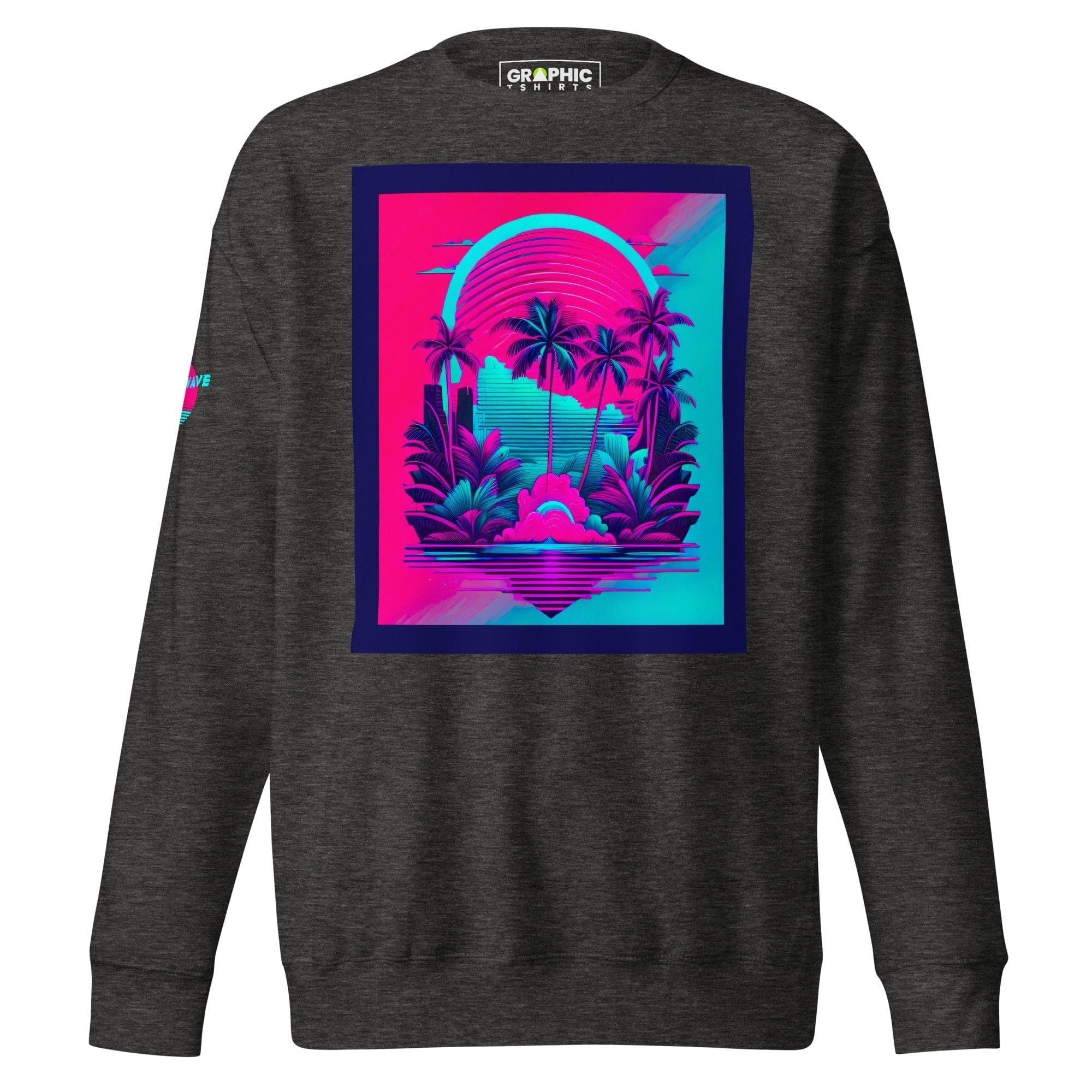 GRAPHIC T-SHIRTS Charcoal Heather / S Unisex Premium Sweatshirt - Vaporwave Series v.2