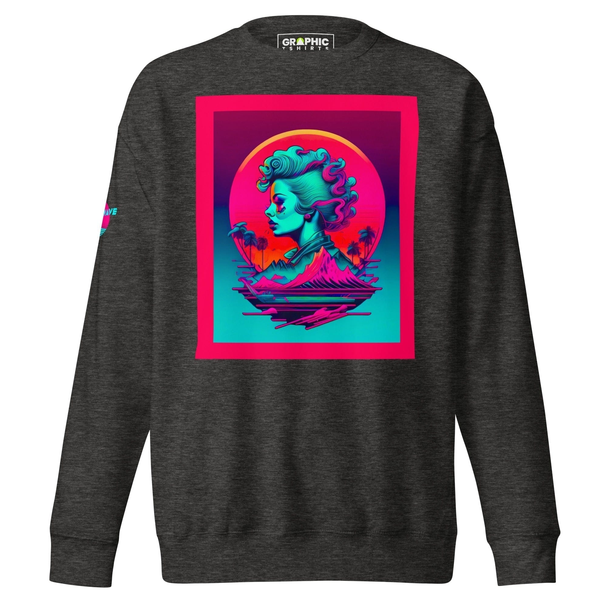 GRAPHIC T-SHIRTS Charcoal Heather / S Unisex Premium Sweatshirt - Vaporwave Series v.25