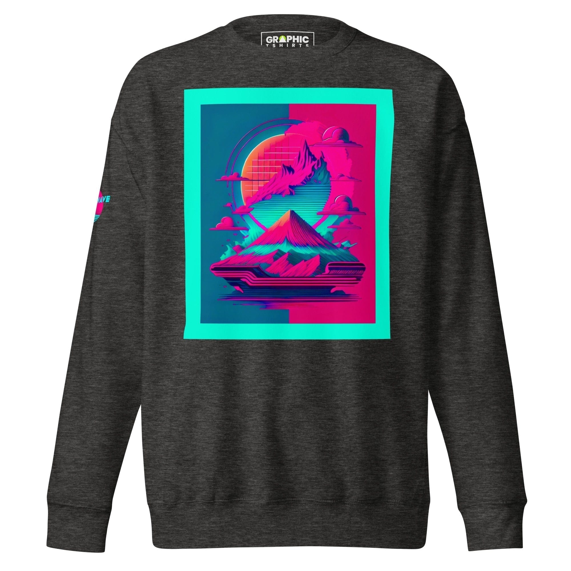 GRAPHIC T-SHIRTS Charcoal Heather / S Unisex Premium Sweatshirt - Vaporwave Series v.28