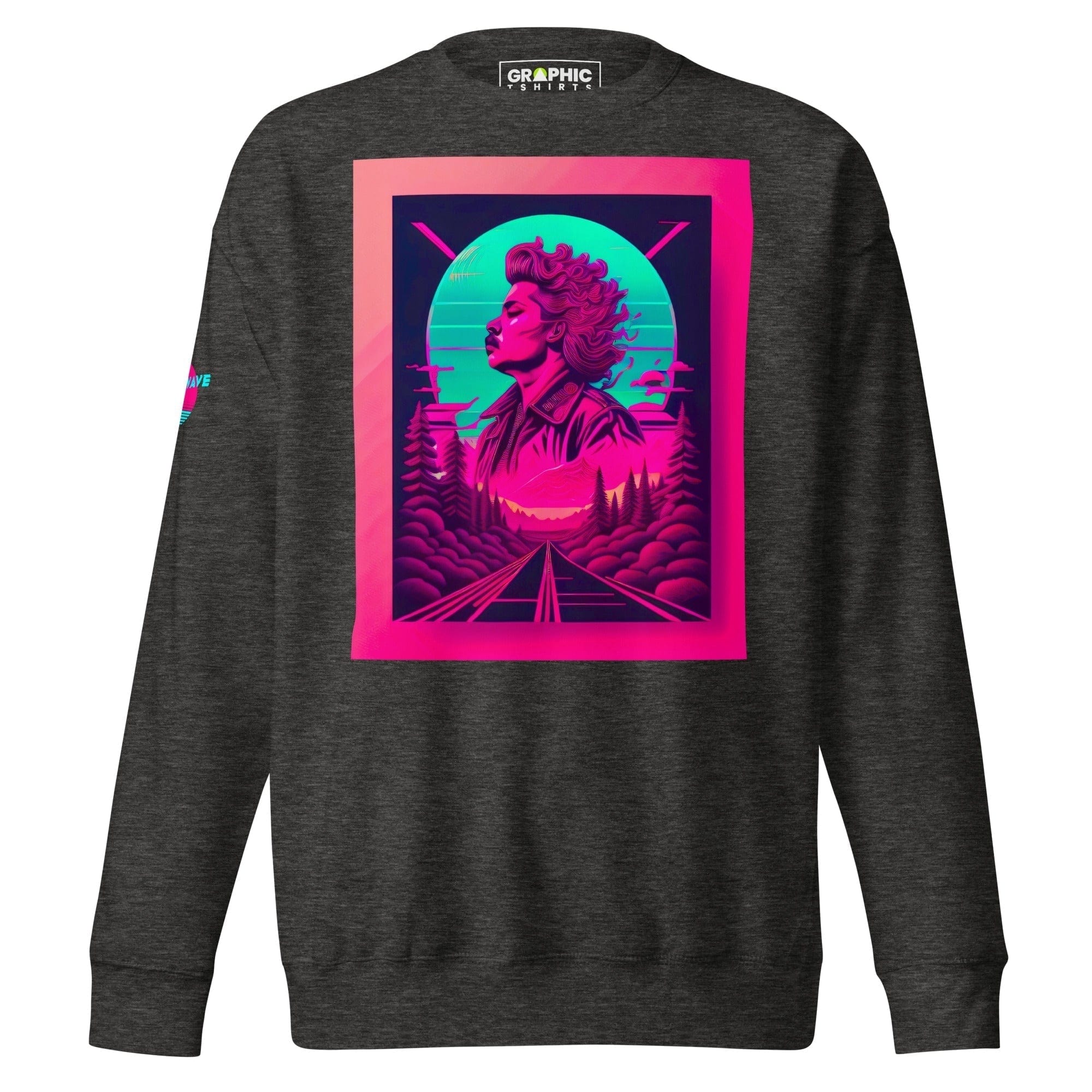 GRAPHIC T-SHIRTS Charcoal Heather / S Unisex Premium Sweatshirt - Vaporwave Series v.30